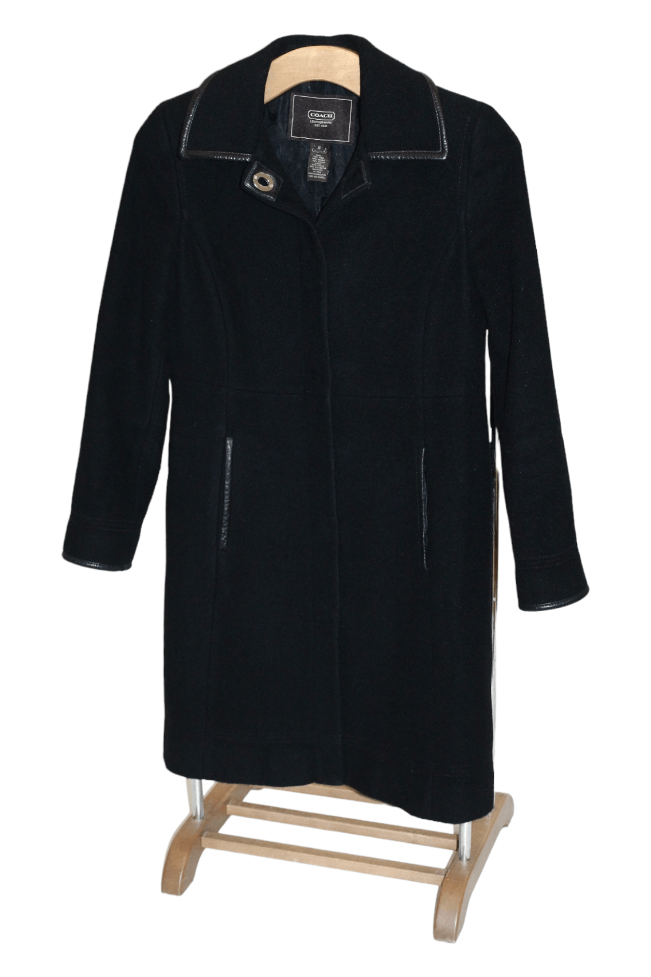 Coach Coach Luxury Slim Fit Mohair Blend Snap Button Coat Size US S / EU 44-46 / 1 - 2 Thumbnail