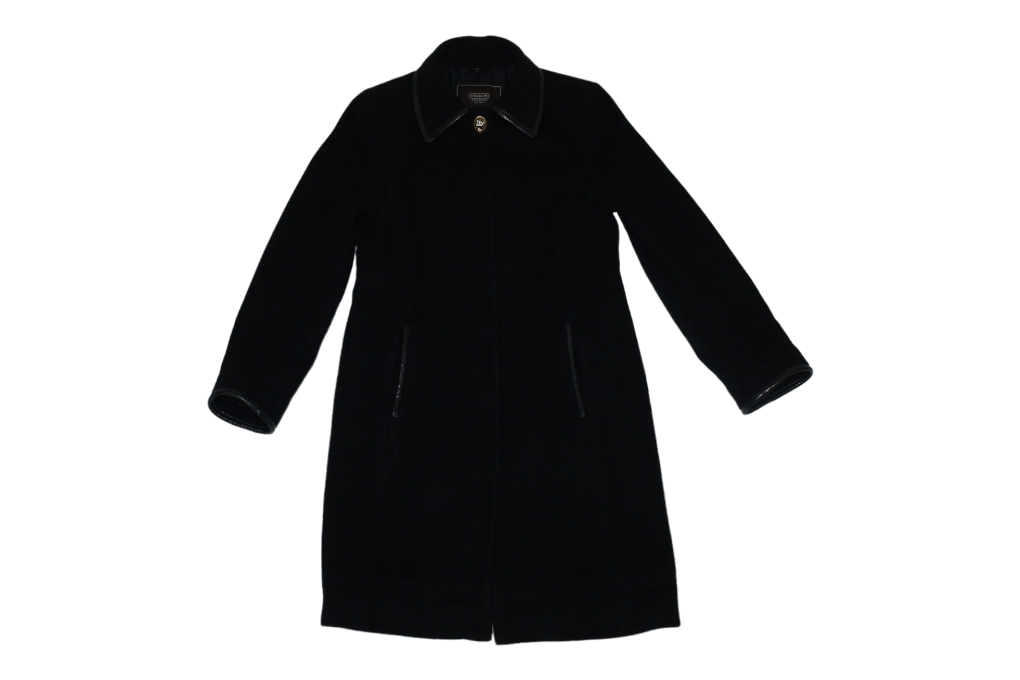 Coach Coach Luxury Slim Fit Mohair Blend Snap Button Coat Size US S / EU 44-46 / 1 - 7 Thumbnail