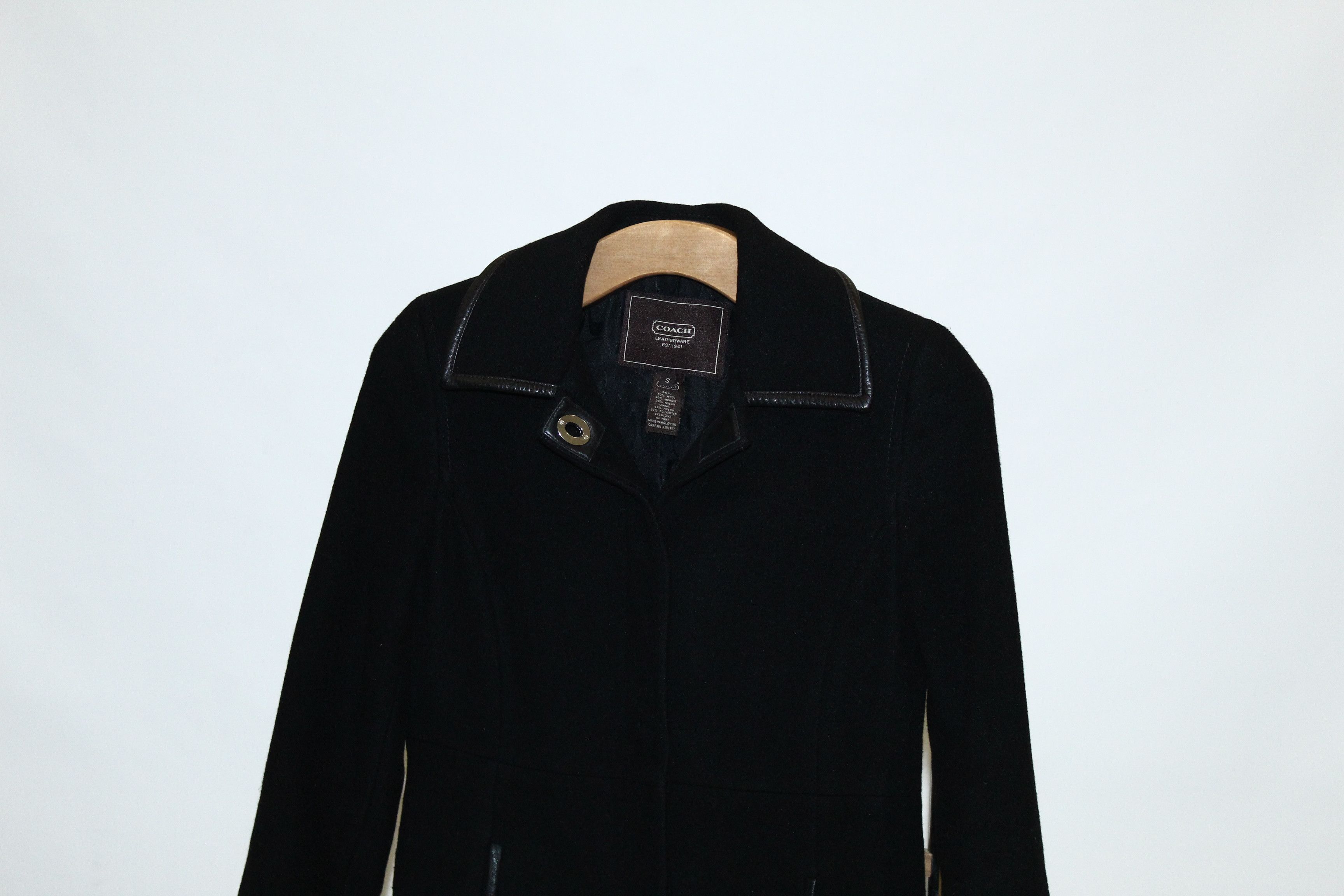 Coach Coach Luxury Slim Fit Mohair Blend Snap Button Coat Size US S / EU 44-46 / 1 - 5 Thumbnail
