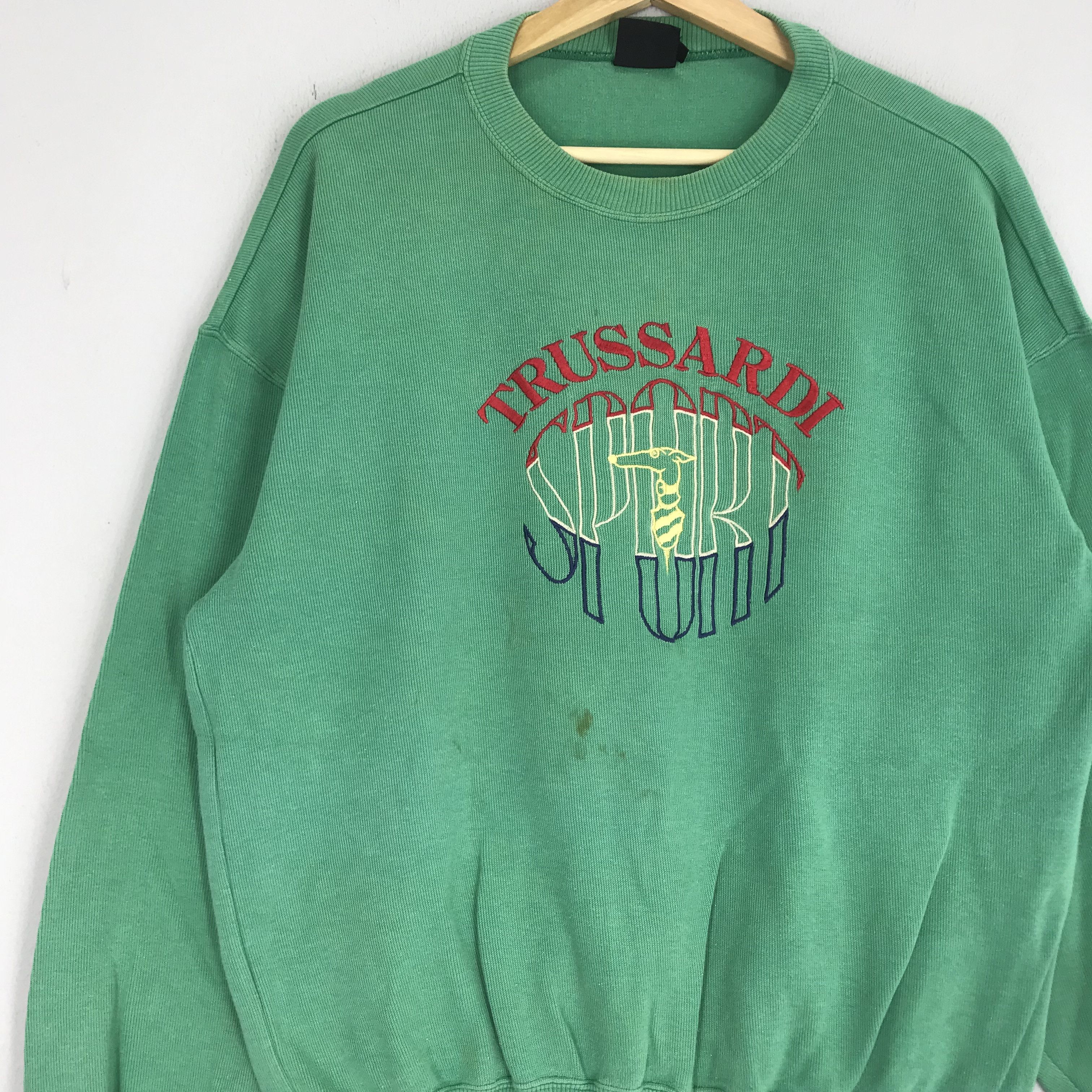 Trussardi Vintage Trussardi Big Logo Sweatshirts Size US M / EU 48-50 / 2 - 3 Thumbnail