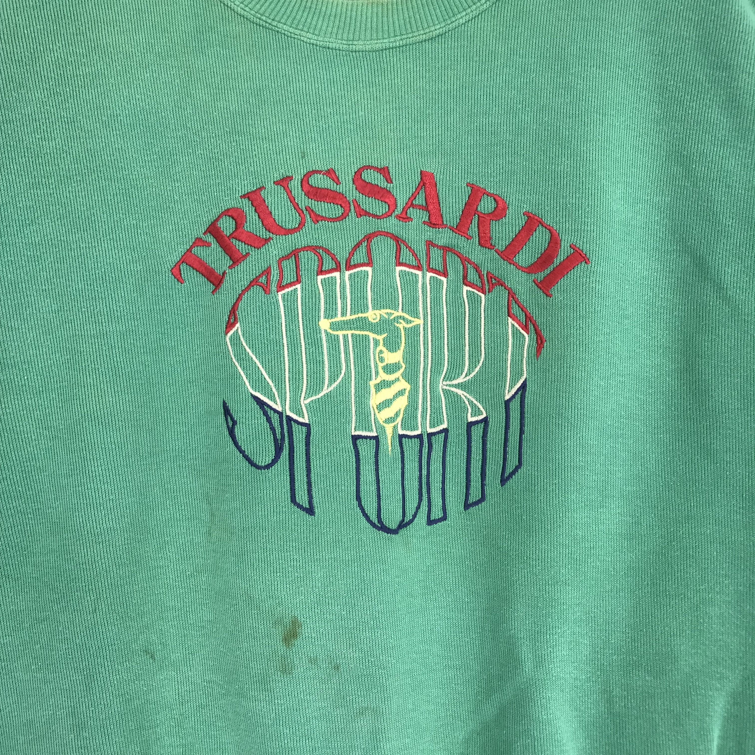 Trussardi Vintage Trussardi Big Logo Sweatshirts Size US M / EU 48-50 / 2 - 4 Thumbnail