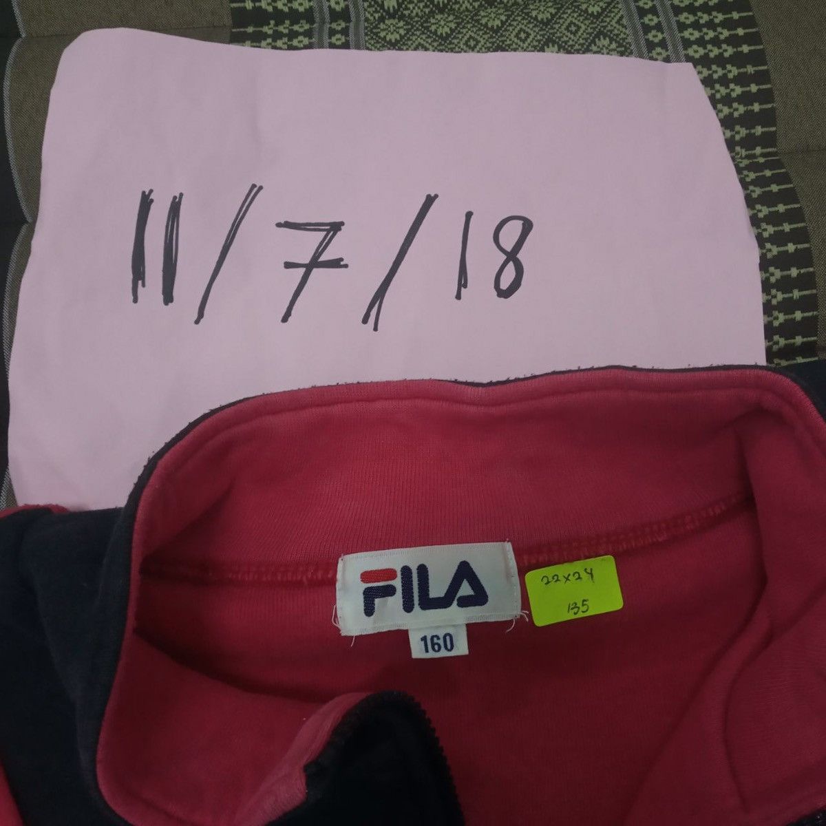 Fila Vintage Fila Big Logo Sweatshirts Half Zipper Colourblock Size US M / EU 48-50 / 2 - 5 Thumbnail