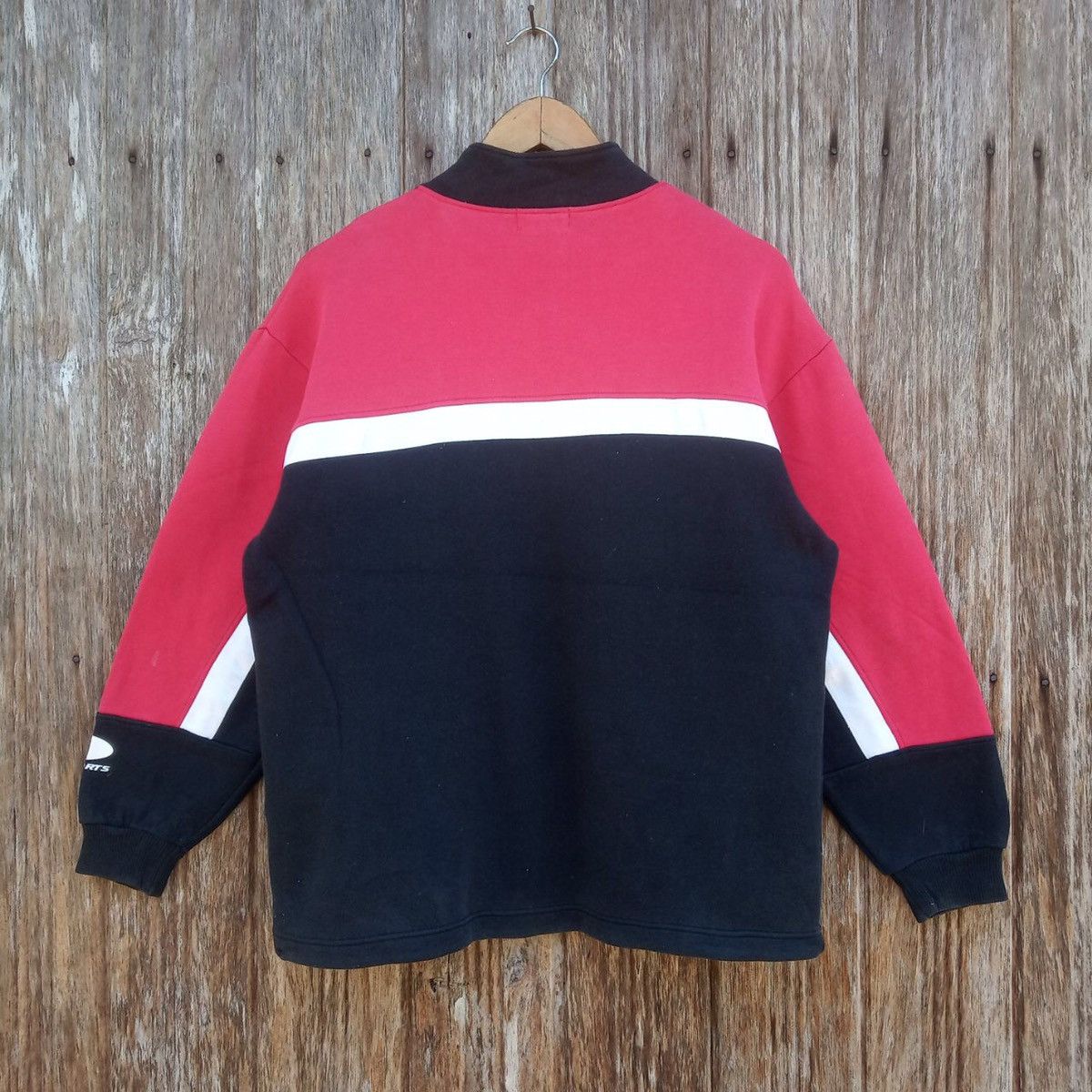 Fila Vintage Fila Big Logo Sweatshirts Half Zipper Colourblock Size US M / EU 48-50 / 2 - 3 Thumbnail