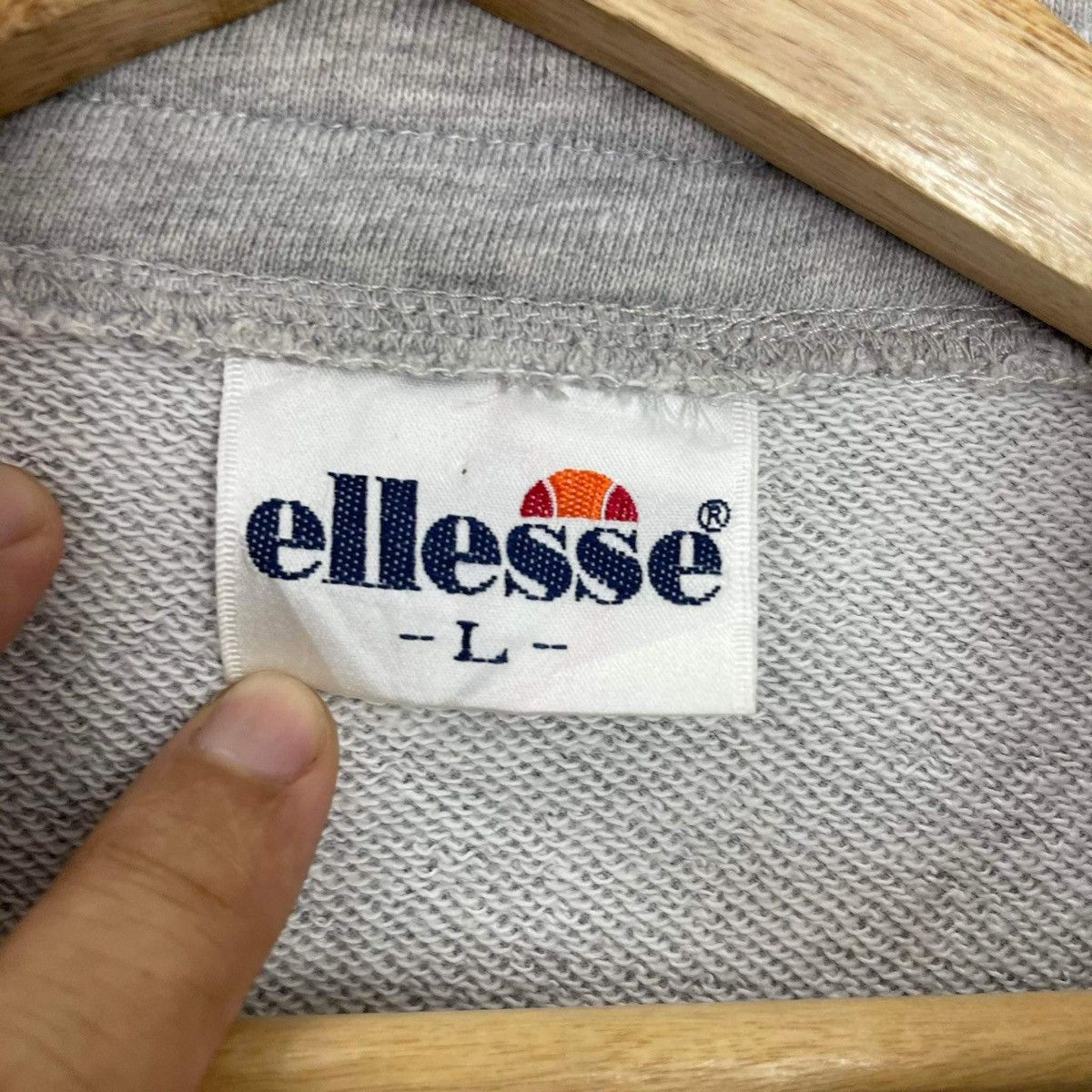 Ellesse × Vintage Vintage Ellesse Big Logo Embroidered Turtleneck Sweatshirt Size US L / EU 52-54 / 3 - 8 Thumbnail