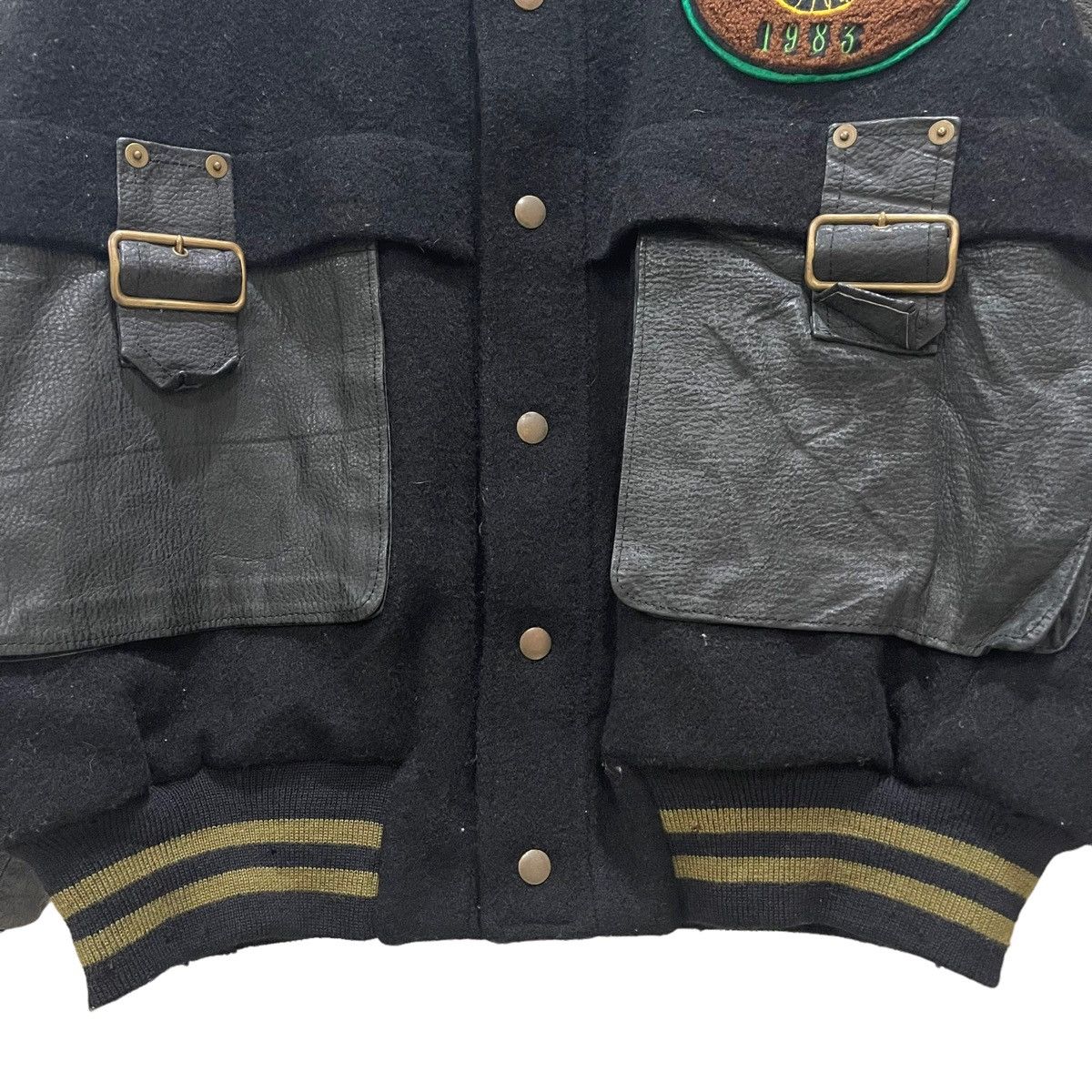 BIGI × Japanese Brand Vtg BIGI Bondage Cargo Inspired Issey Miyake Varsity Jacket Size US M / EU 48-50 / 2 - 7 Thumbnail