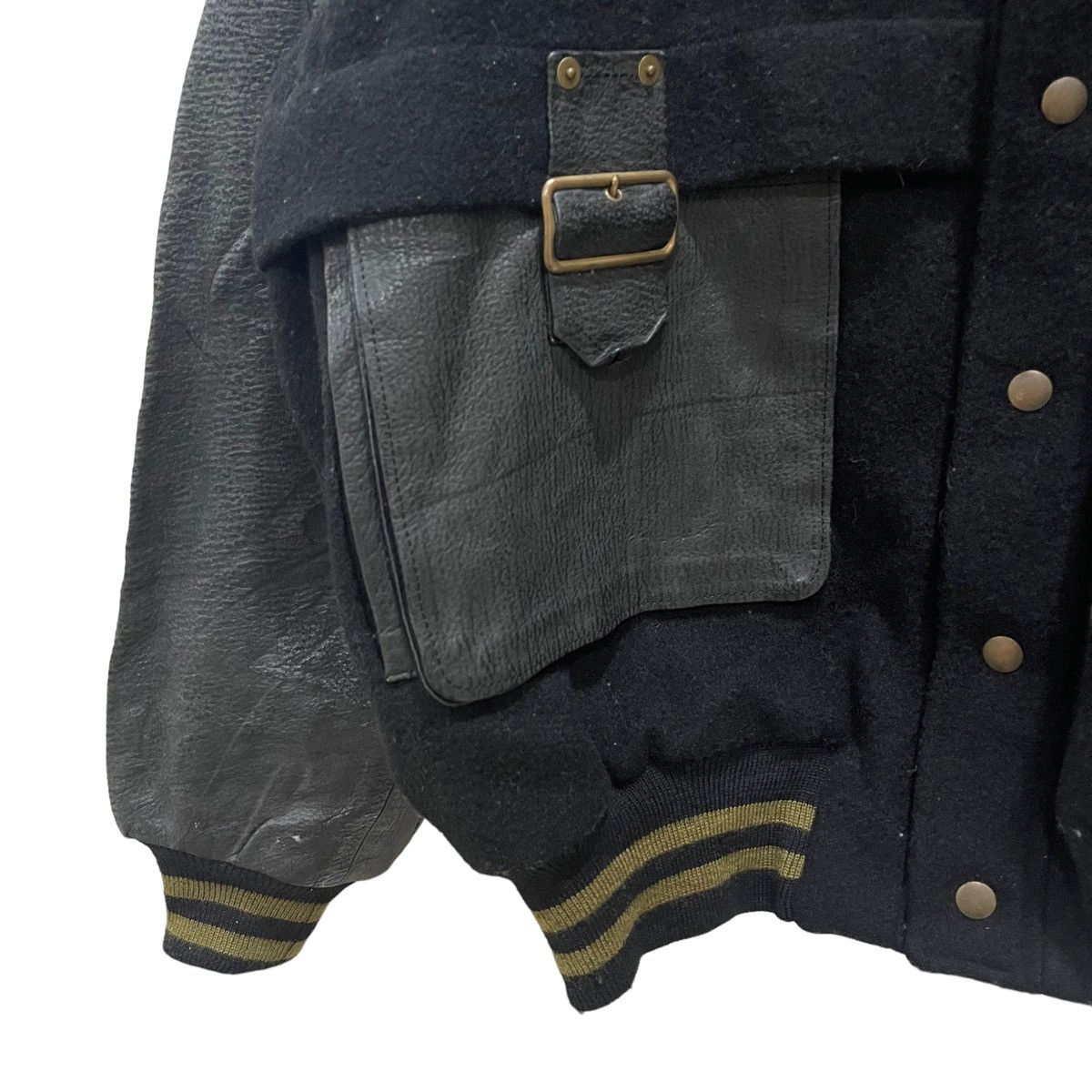 BIGI × Japanese Brand Vtg BIGI Bondage Cargo Inspired Issey Miyake Varsity Jacket Size US M / EU 48-50 / 2 - 6 Thumbnail