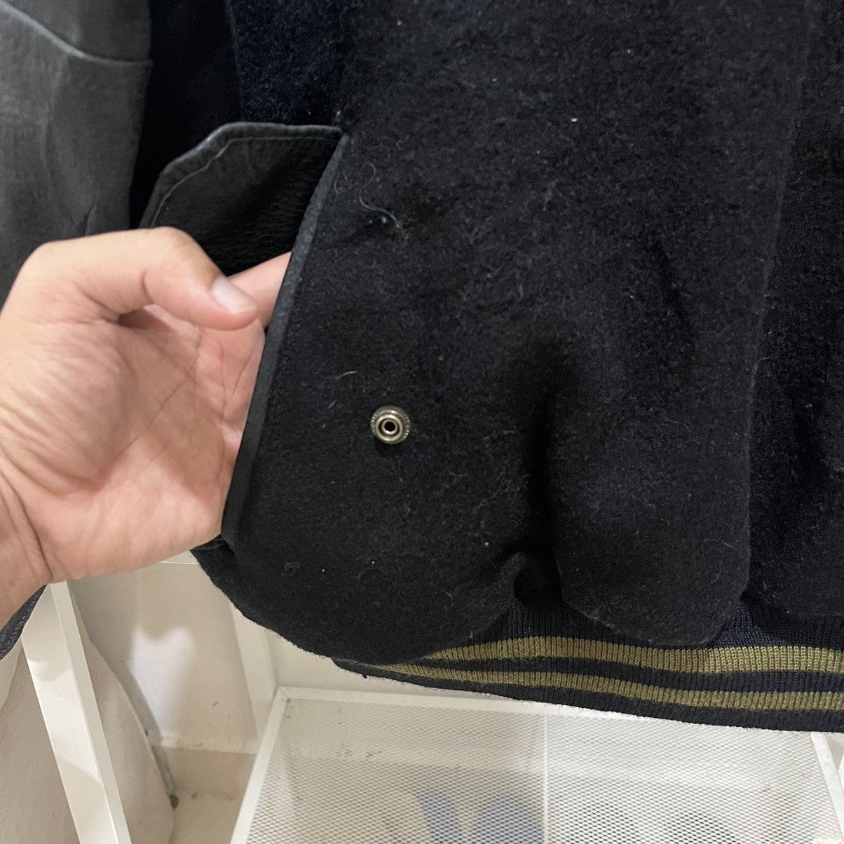 BIGI × Japanese Brand Vtg BIGI Bondage Cargo Inspired Issey Miyake Varsity Jacket Size US M / EU 48-50 / 2 - 16 Thumbnail
