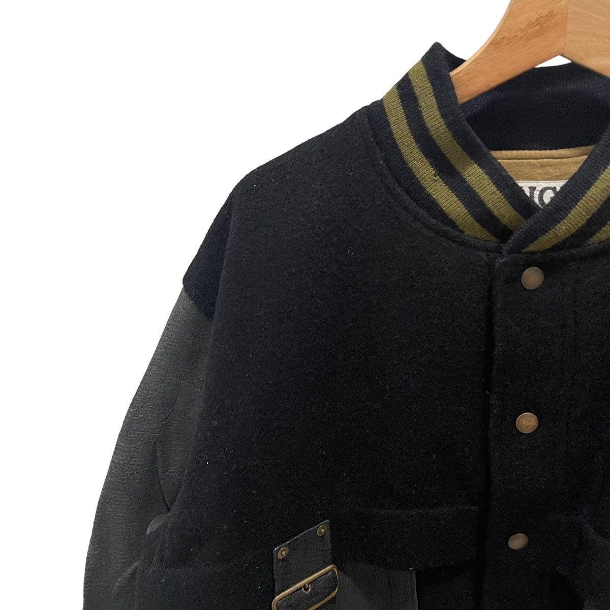 BIGI × Japanese Brand Vtg BIGI Bondage Cargo Inspired Issey Miyake Varsity Jacket Size US M / EU 48-50 / 2 - 4 Thumbnail