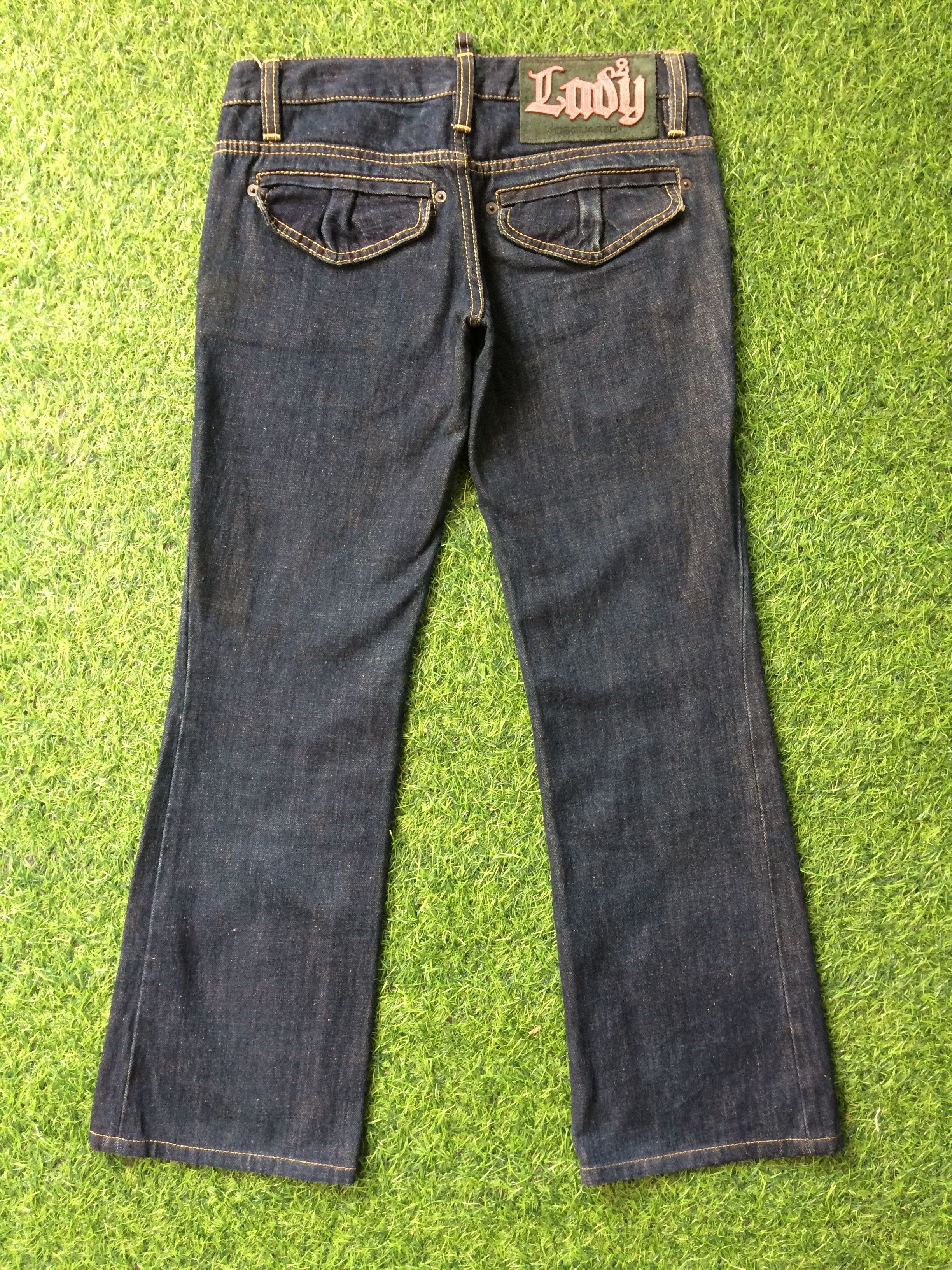 Dsquared2 Dsquared2 Lady Bootcut Low Waist Denim Jean #D-221 Size 31" - 4 Thumbnail