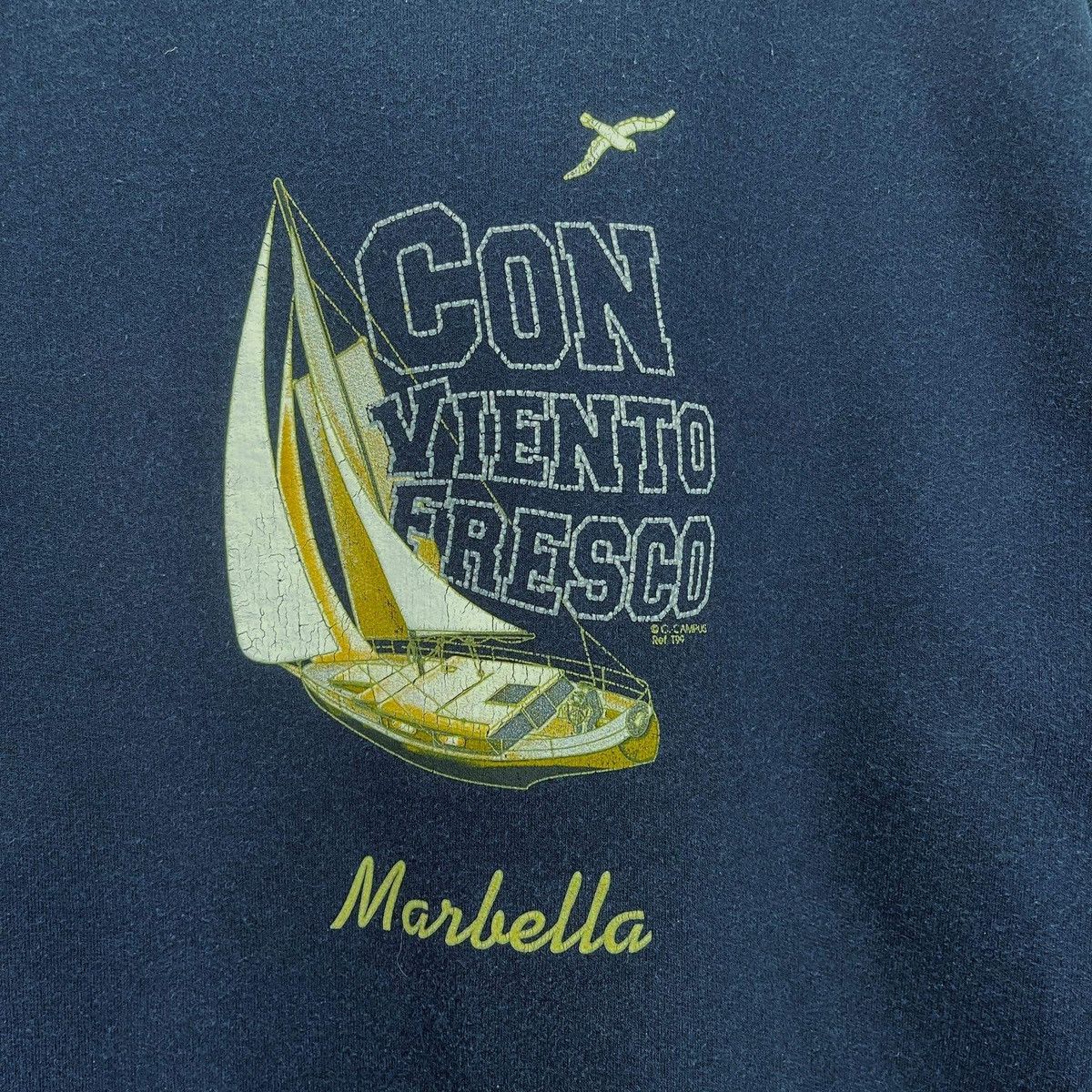 Vintage Vintage 90s Con Viento Fresco Marbella Crewneck Sweatshirt Size US M / EU 48-50 / 2 - 5 Thumbnail