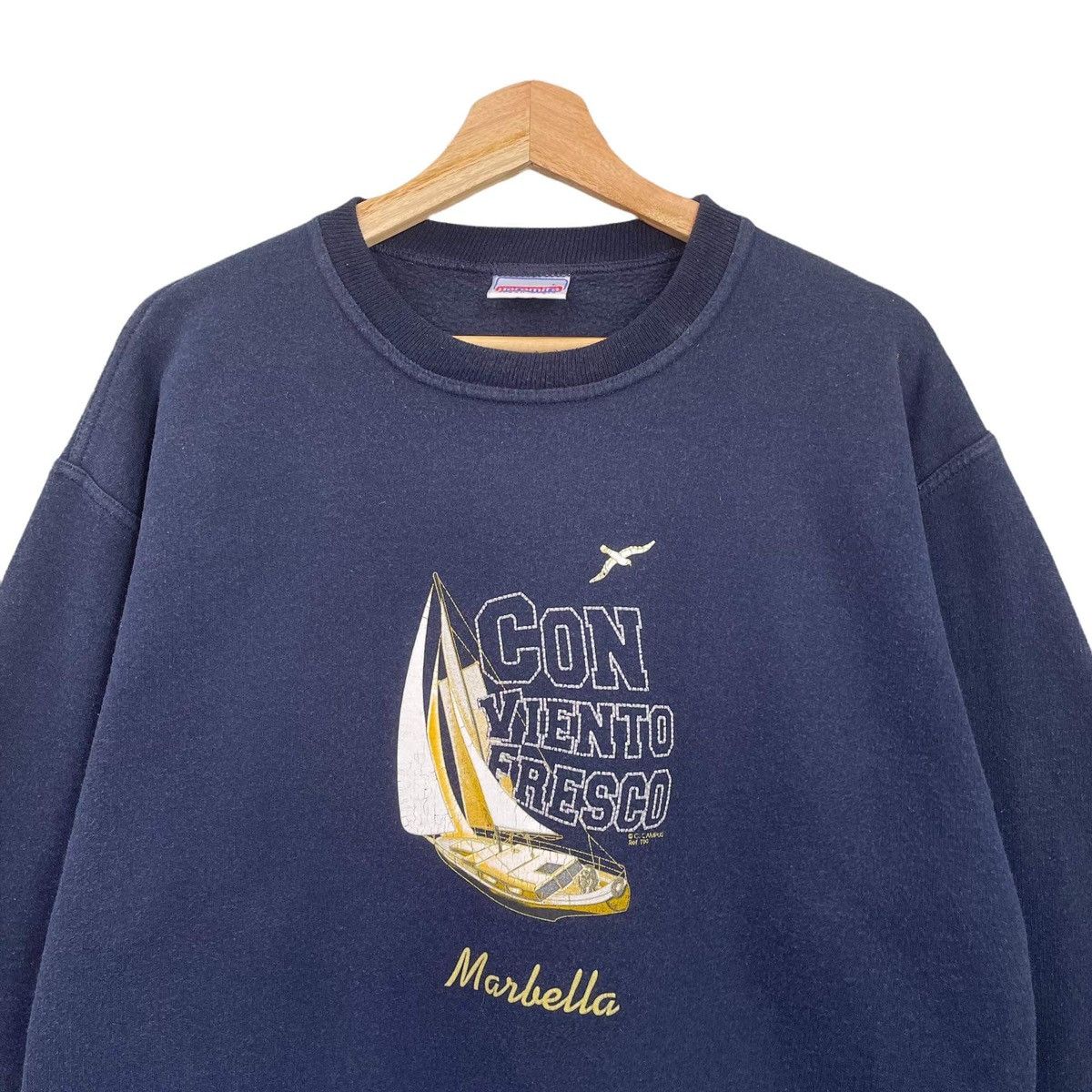 Vintage Vintage 90s Con Viento Fresco Marbella Crewneck Sweatshirt Size US M / EU 48-50 / 2 - 4 Thumbnail