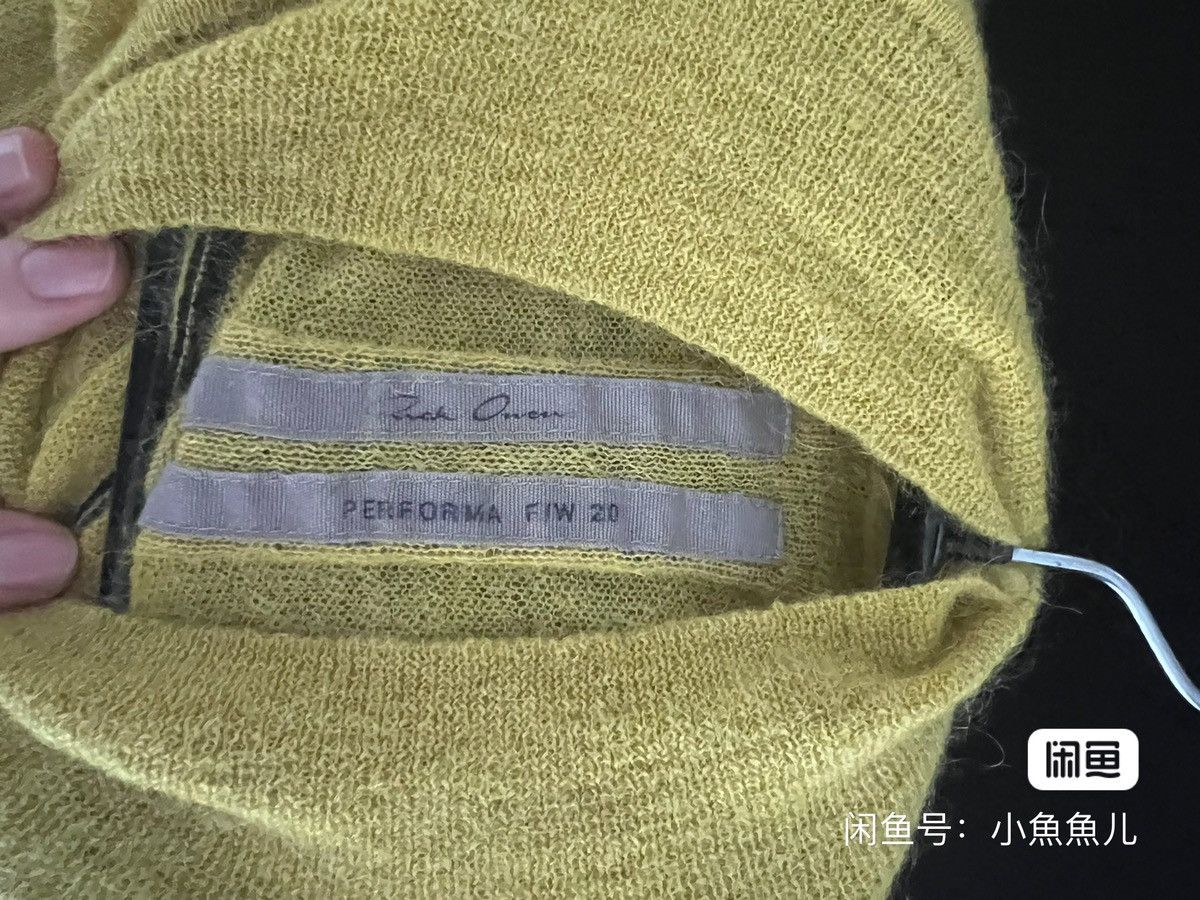 Rick Owens ro yellow patchwork sweater