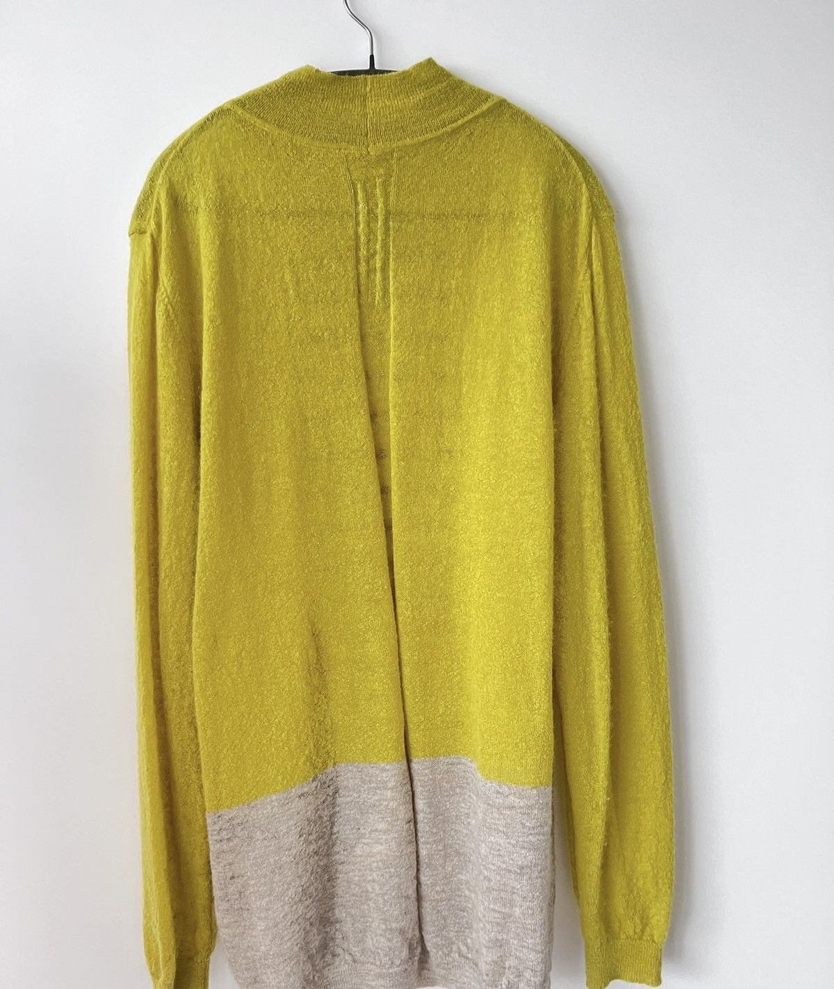 Rick Owens ro yellow patchwork sweater
