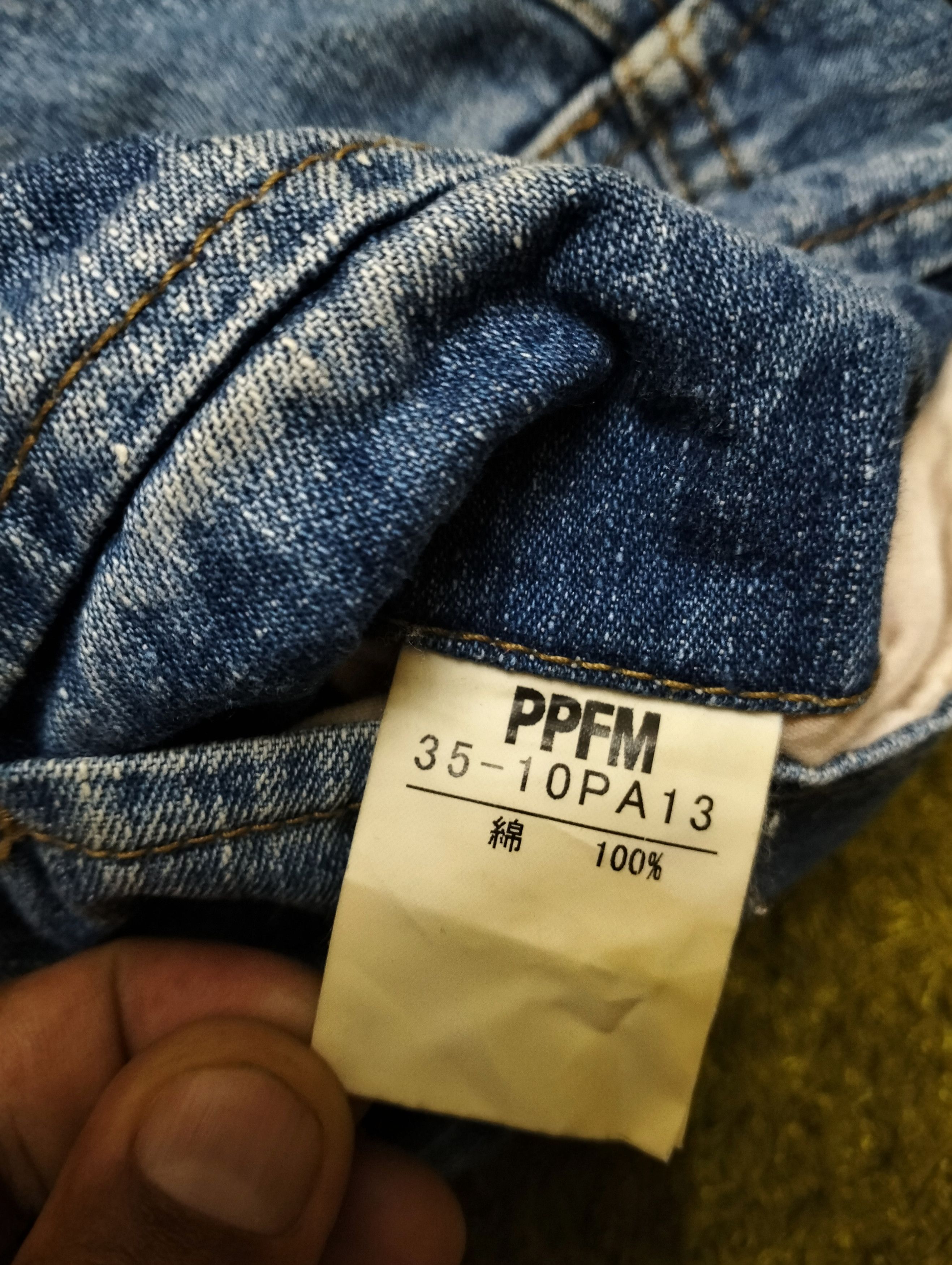 Japanese Brand PPFM Jeans Cargo Short Pant Size US 34 / EU 50 - 5 Thumbnail