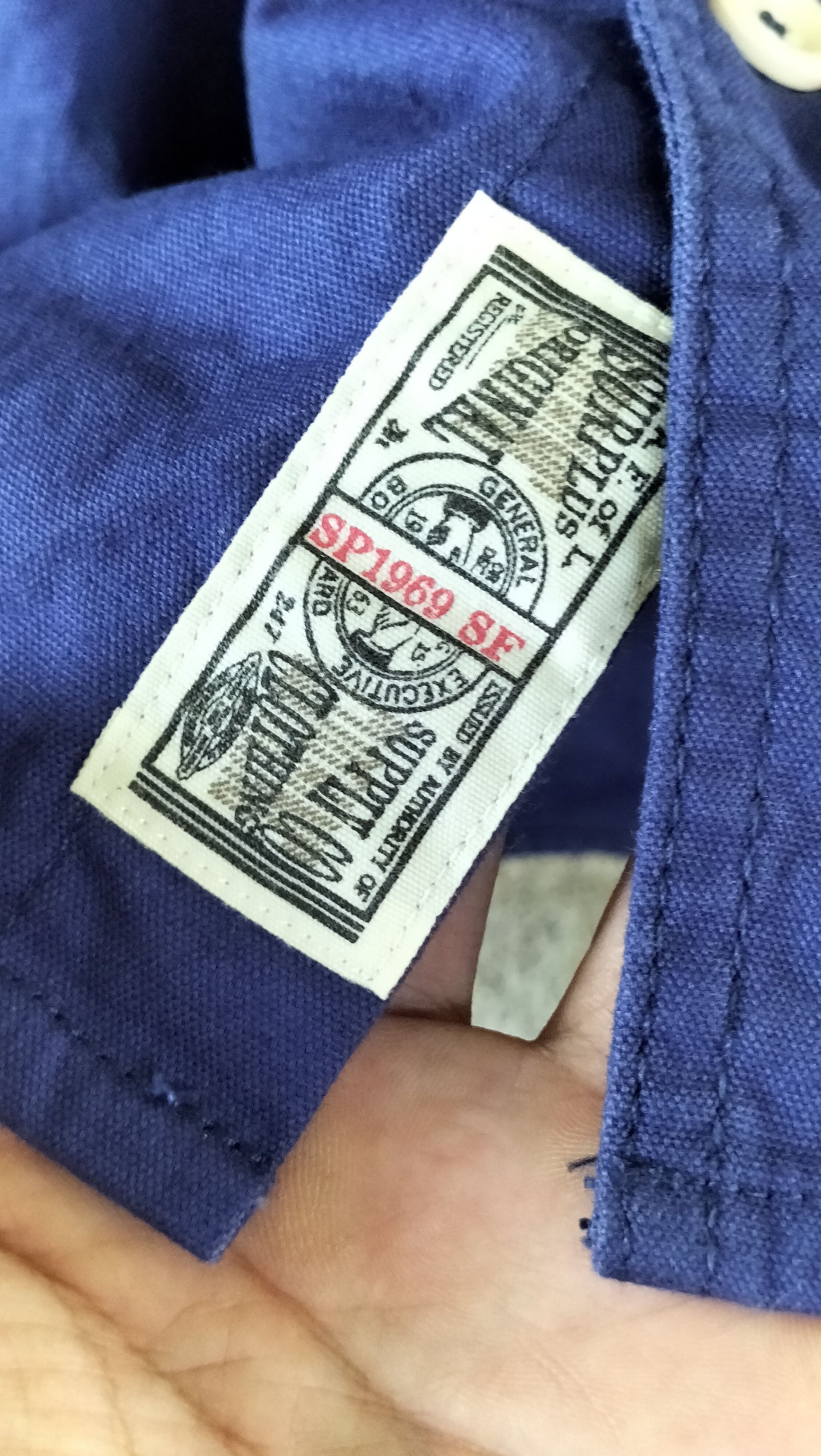 Japanese Brand Surplus Seminary Workwear Shirt Embroidery SPCO Size US M / EU 48-50 / 2 - 4 Thumbnail