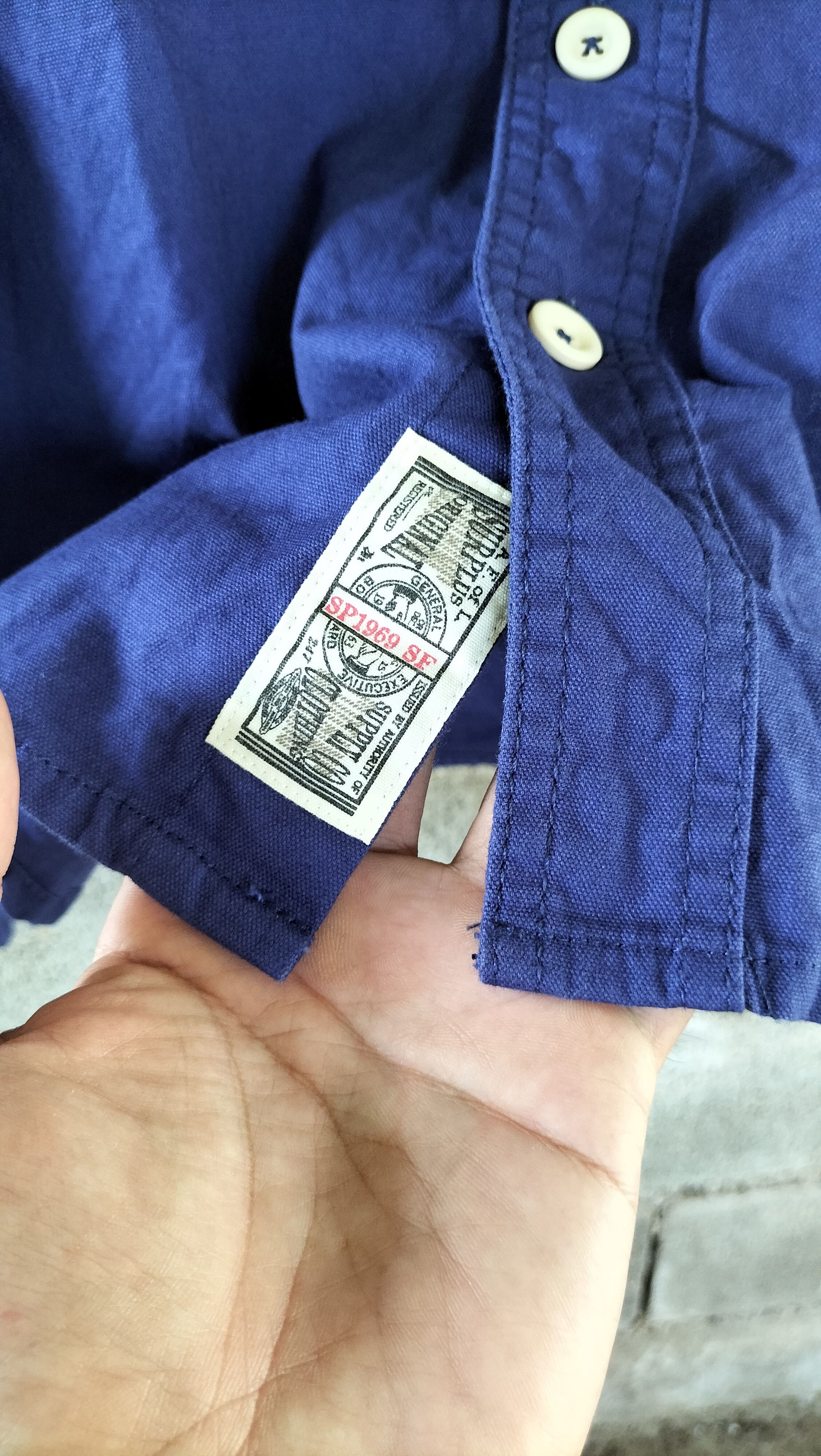 Japanese Brand Surplus Seminary Workwear Shirt Embroidery SPCO Size US M / EU 48-50 / 2 - 5 Thumbnail