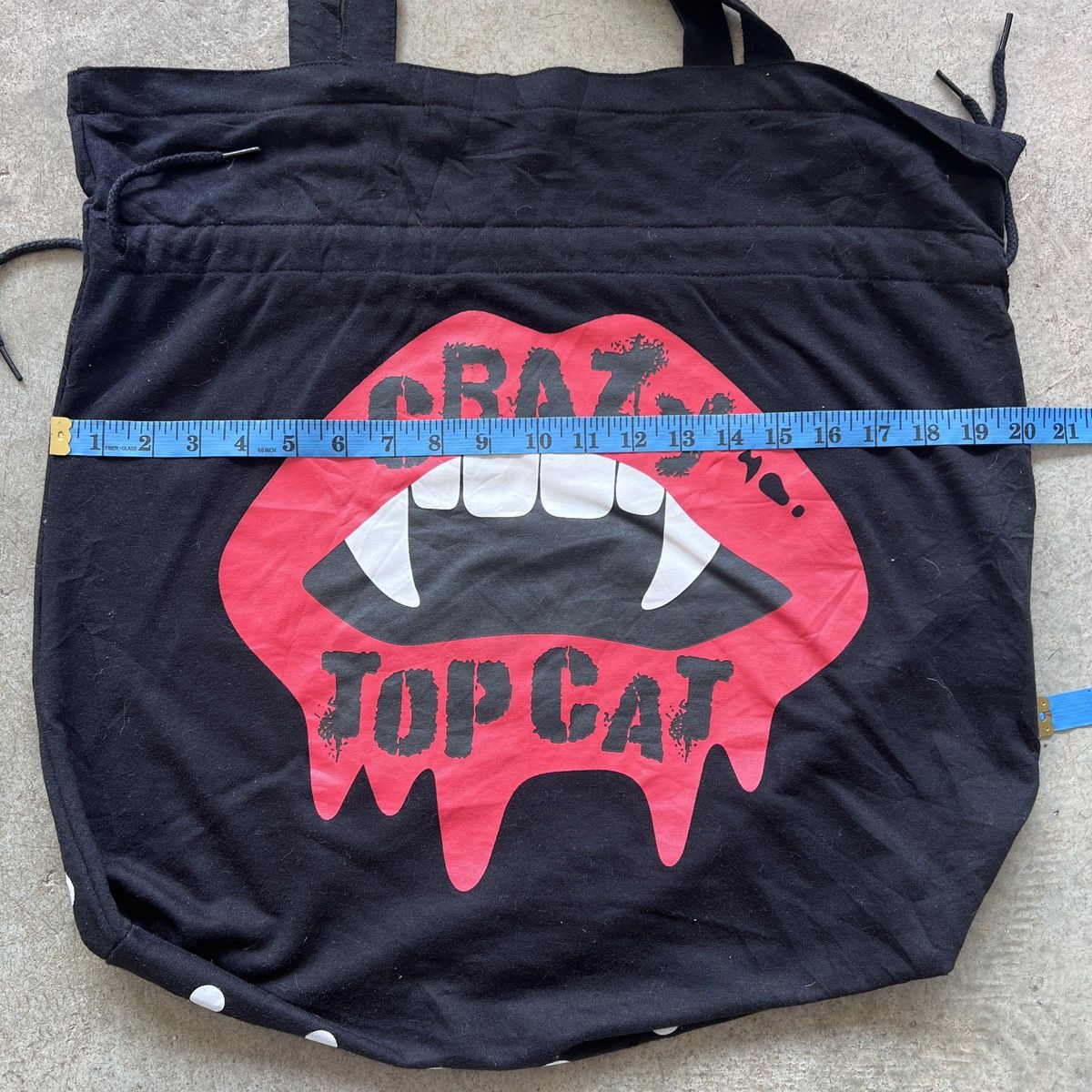 Japanese Brand Crazy Top Cat Cotton Shoulder / Totebag Size ONE SIZE - 6 Thumbnail