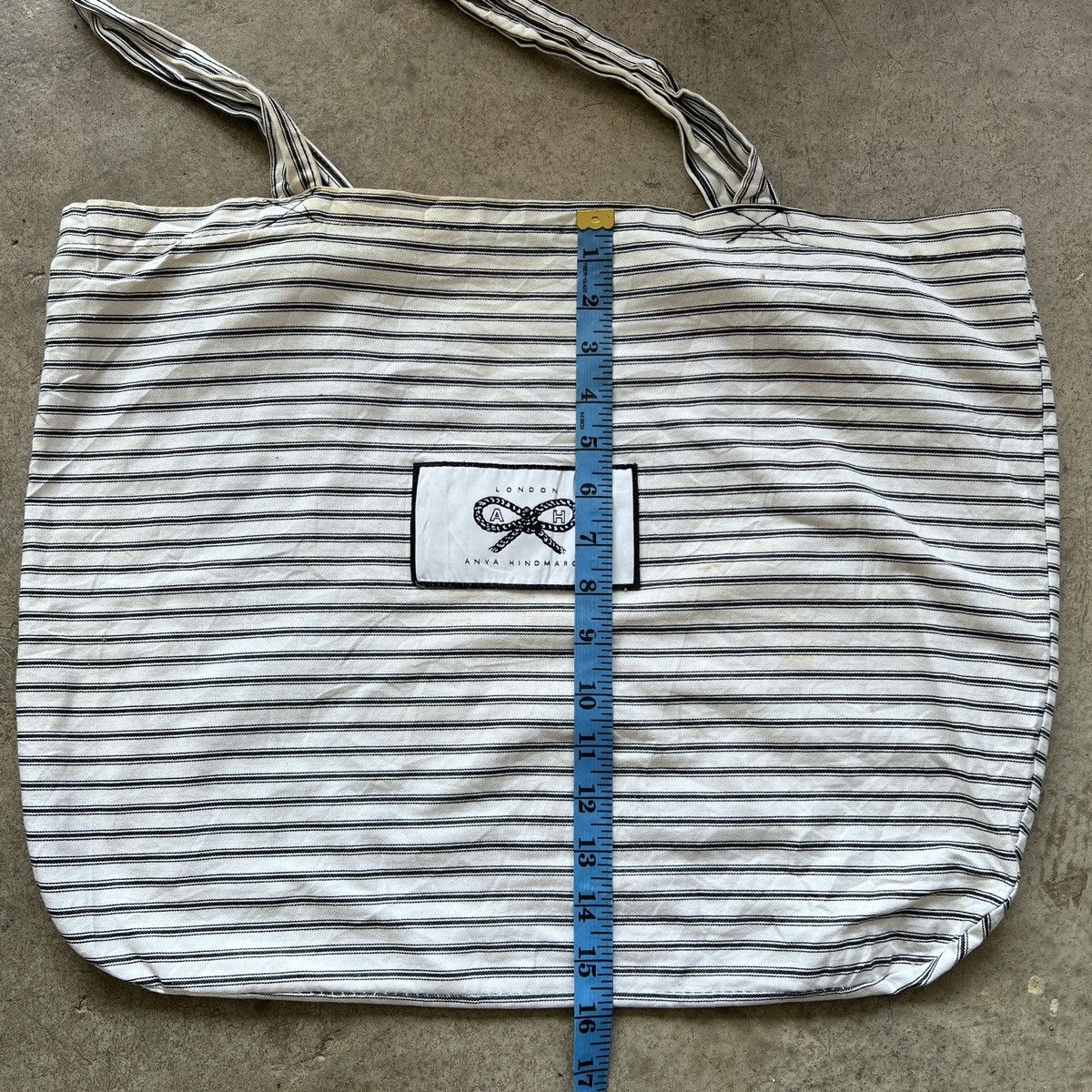 Anya Hindmarch Anya Hindmarch Striped Canvas Tote Bag Size ONE SIZE - 5 Thumbnail