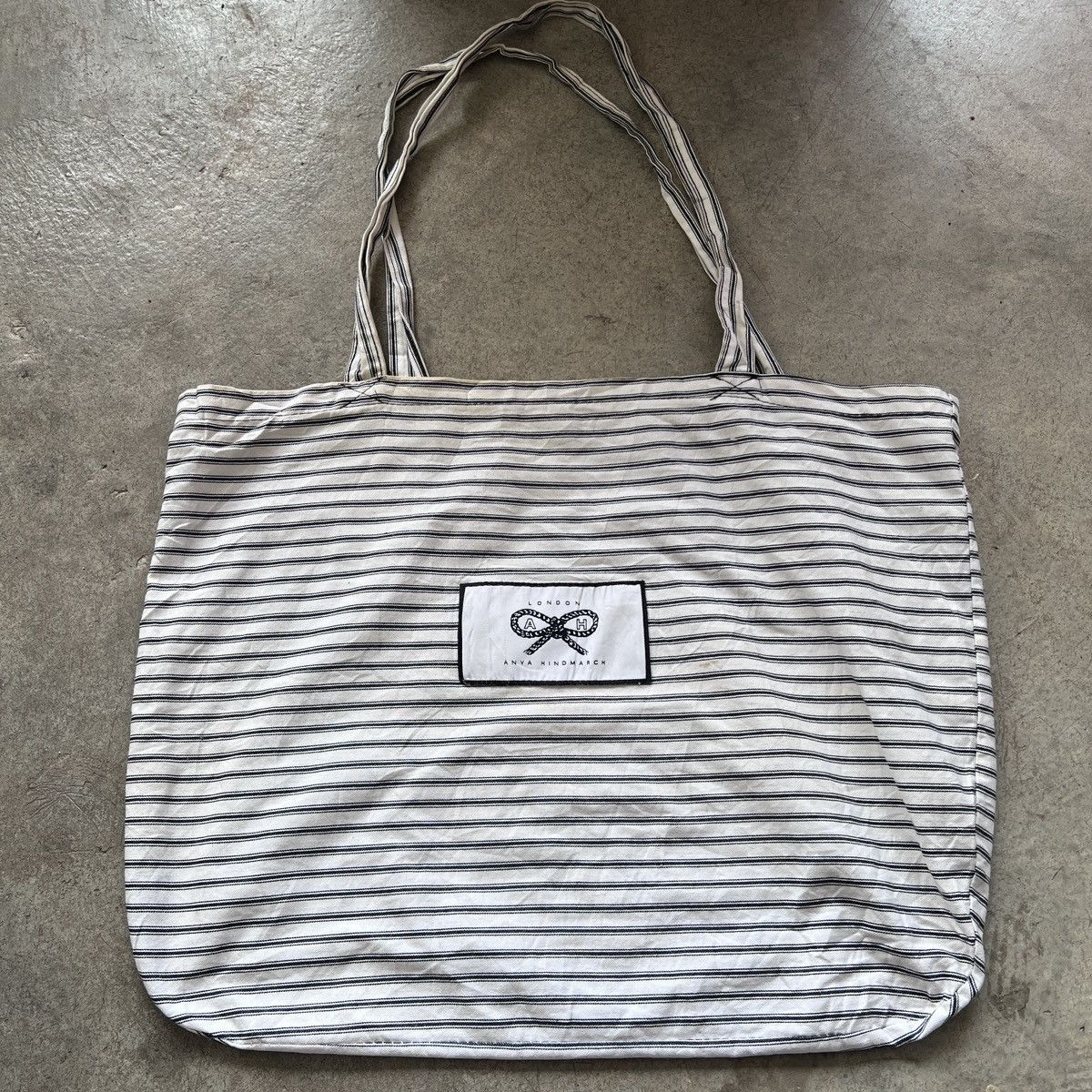 Anya Hindmarch Anya Hindmarch Striped Canvas Tote Bag Size ONE SIZE - 1 Thumbnail