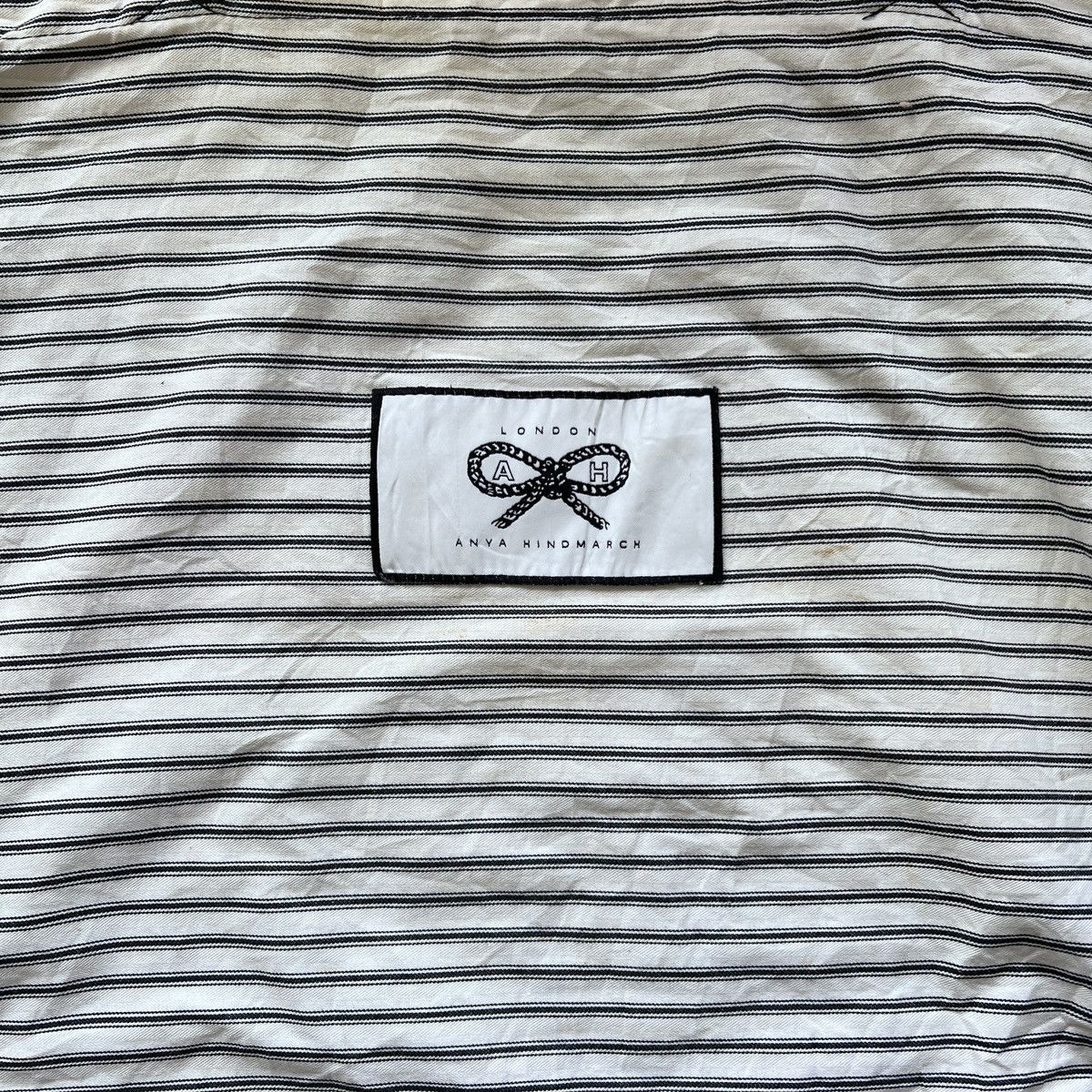 Anya Hindmarch Anya Hindmarch Striped Canvas Tote Bag Size ONE SIZE - 3 Thumbnail