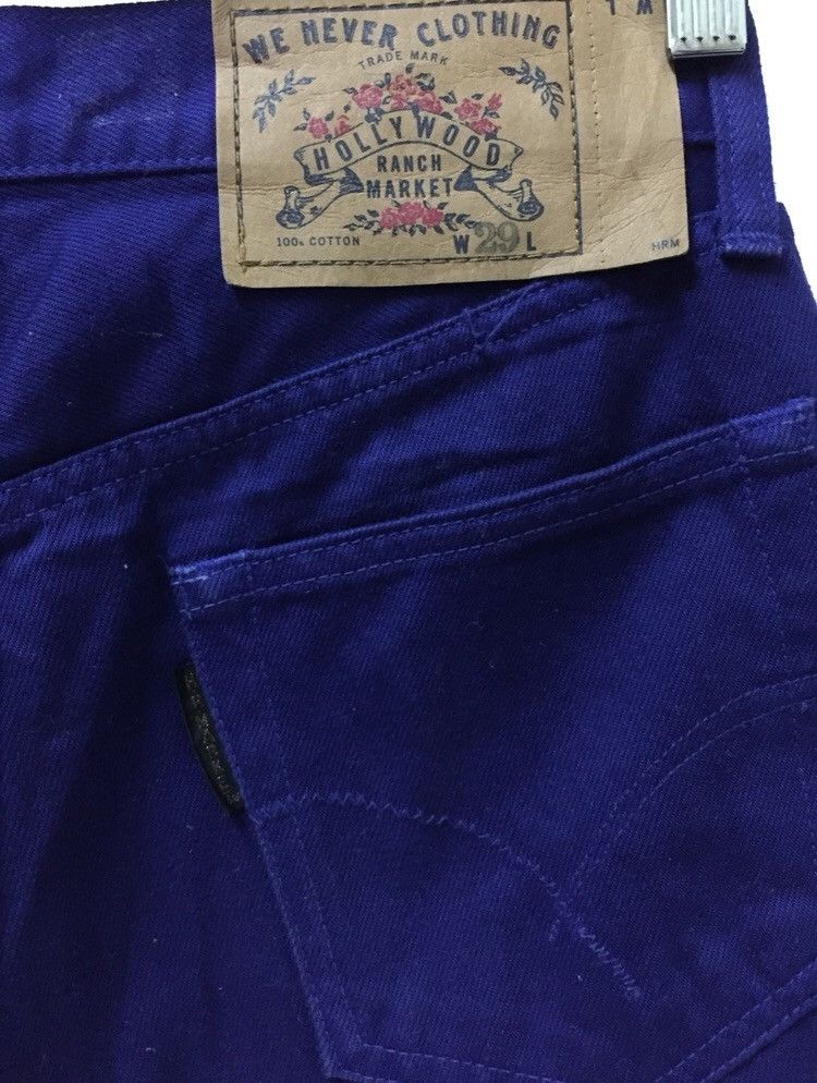 HOLLYWOOD RANCH MARKET × Indigo Japanese Brand HRM Indigo Blue Jeans Size US 30 / EU 46 - 7 Thumbnail