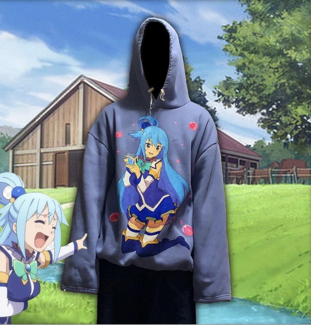 Konosuba aqua hoodie online