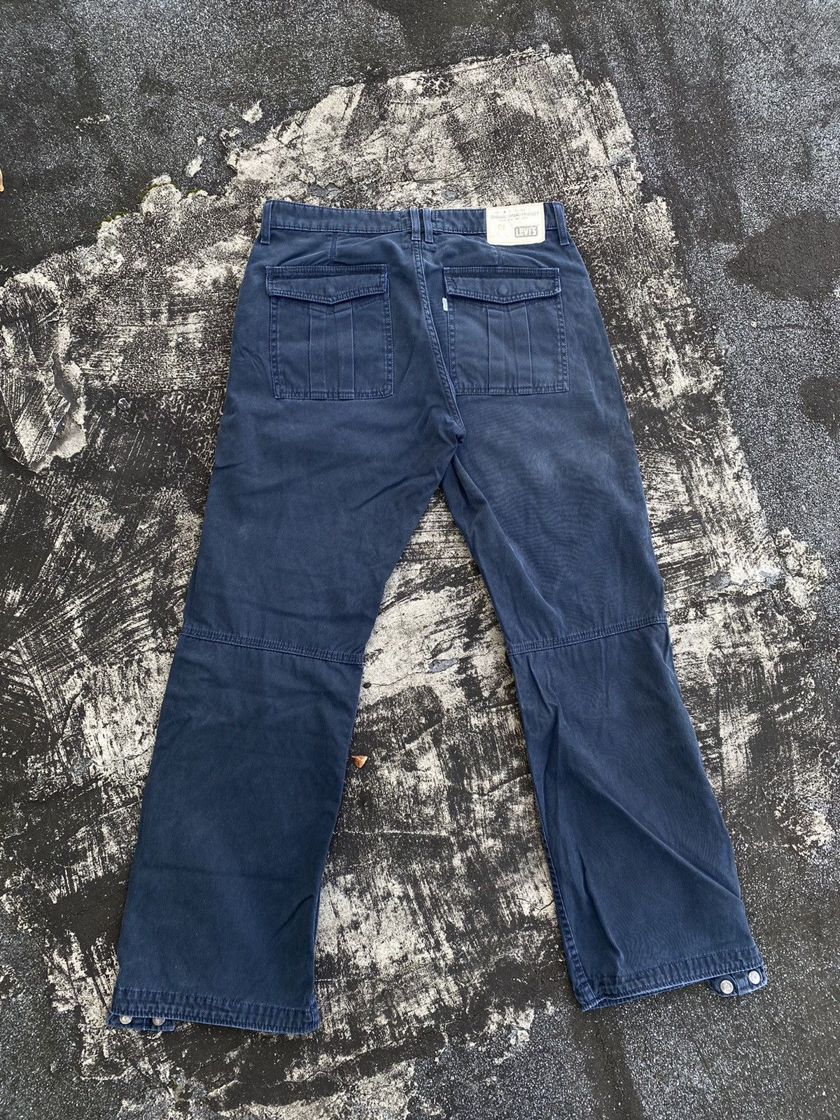 Vintage Levi’s Cargo Tactical Work Pants Pockets White Tab