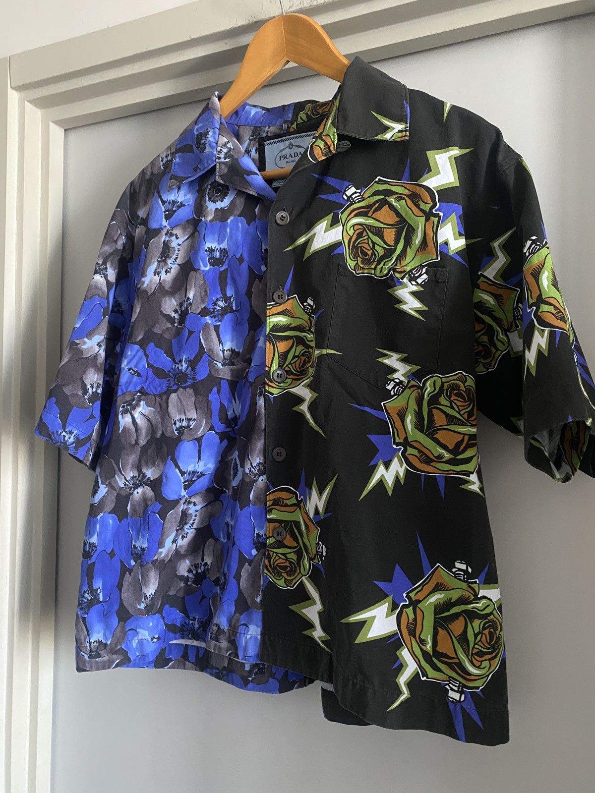 Prada Prada FW19 Double Match Shirt | Grailed