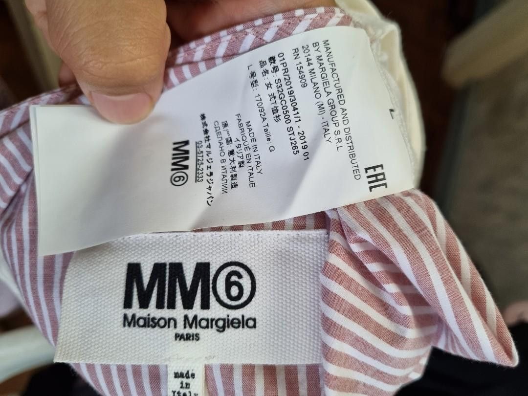 Maison Margiela Maison Martin Margiela Spring 2019 MM6 Circle Shirt Top Size M / US 6-8 / IT 42-44 - 9 Thumbnail