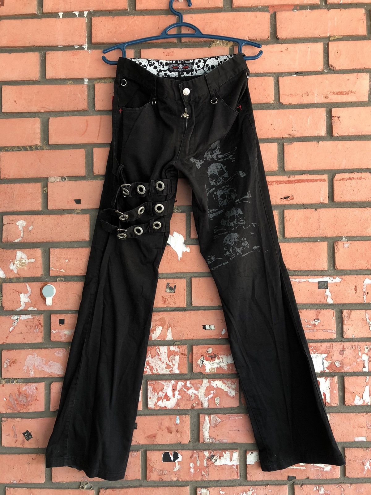 Japanese Brand × Seditionaries mad punks seditionaries skull bondage pants Size US 28 / EU 44 - 2 Thumbnail