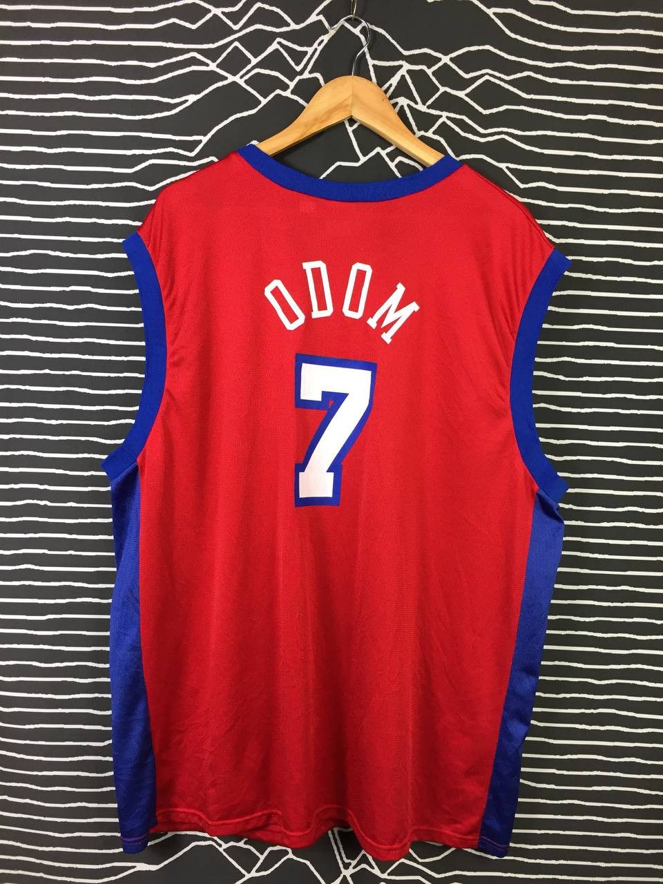Champion 90s 00s Champion NBA LA Clippers Lamar Odom Jersey Size US XL / EU 56 / 4 - 2 Thumbnail