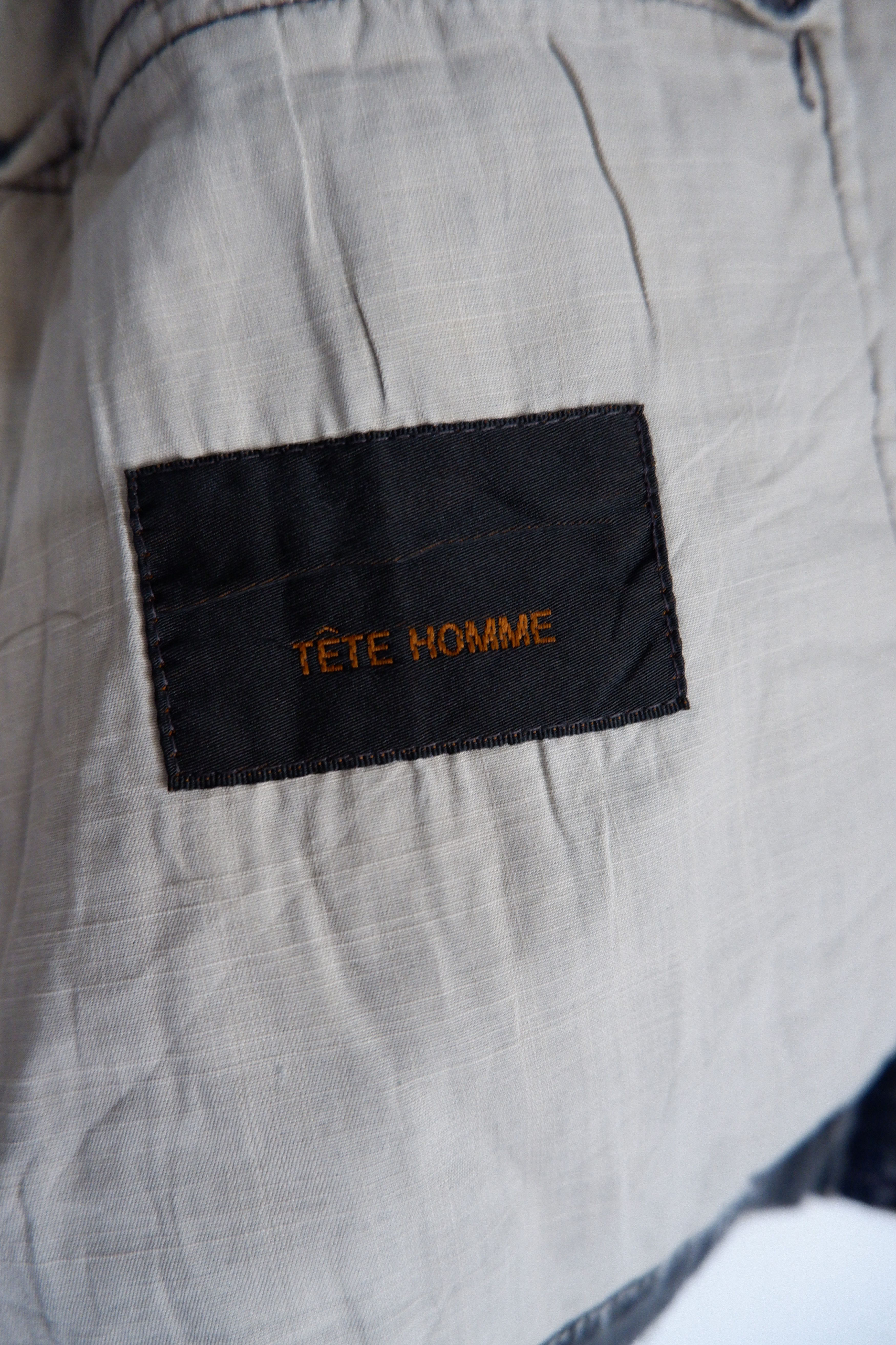 Issey Miyake Vintage Tete Homme x Issey Miyake Stoned Wash blazer jacket Size US M / EU 48-50 / 2 - 7 Thumbnail