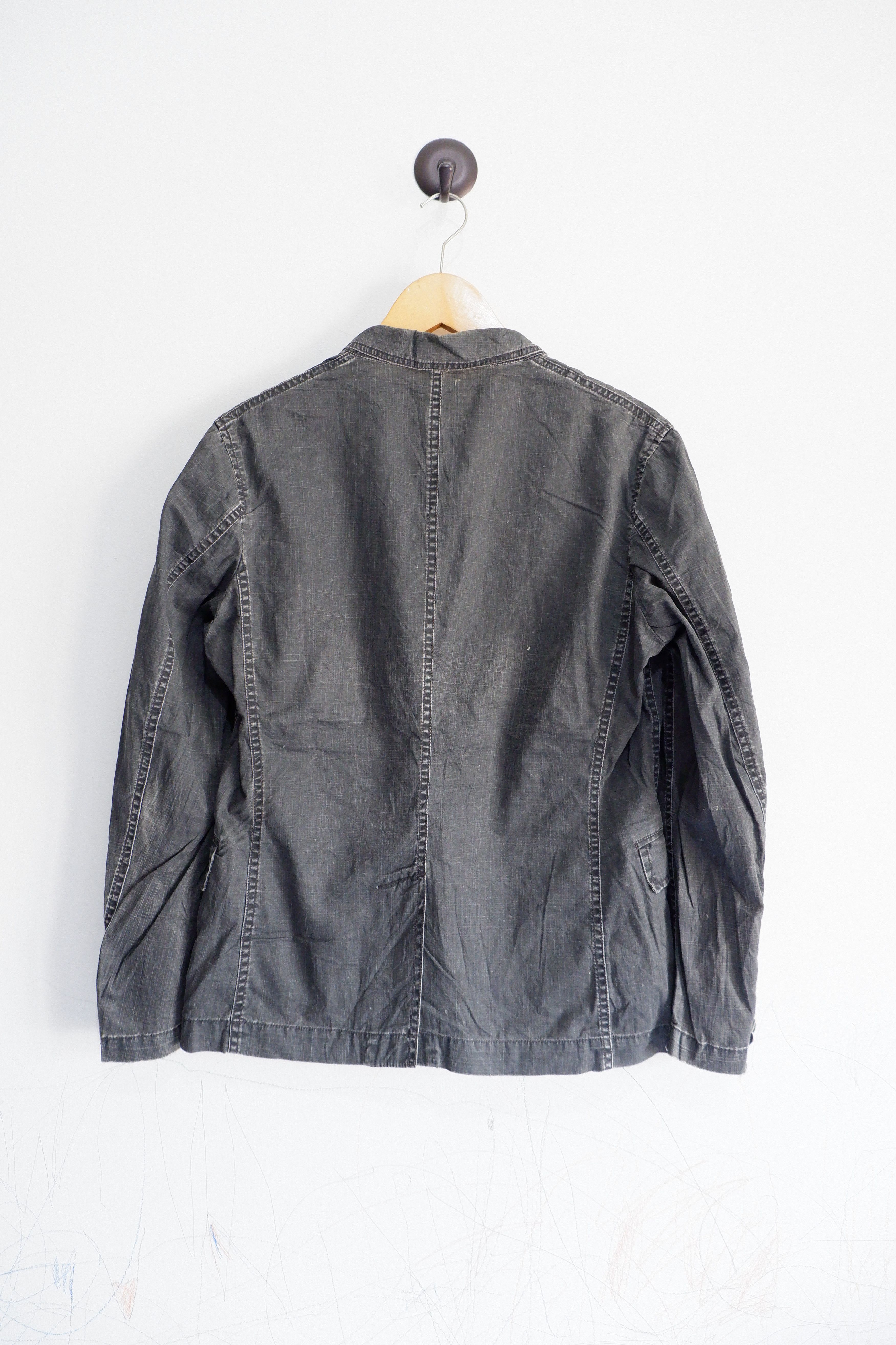 Issey Miyake Vintage Tete Homme x Issey Miyake Stoned Wash blazer jacket Size US M / EU 48-50 / 2 - 2 Thumbnail