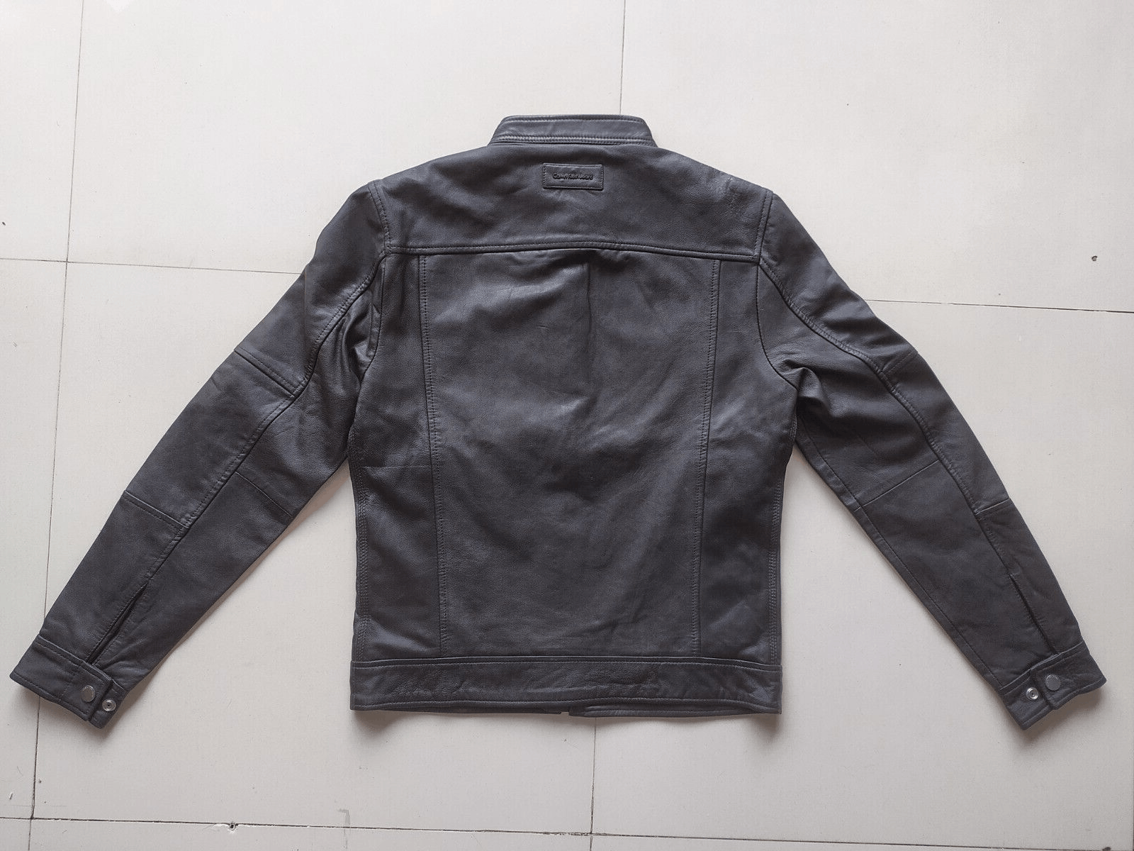 CALVIN KLEIN Leather Biker Jacket $450