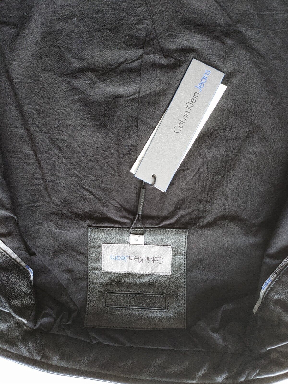 CALVIN KLEIN Leather Biker Jacket $450