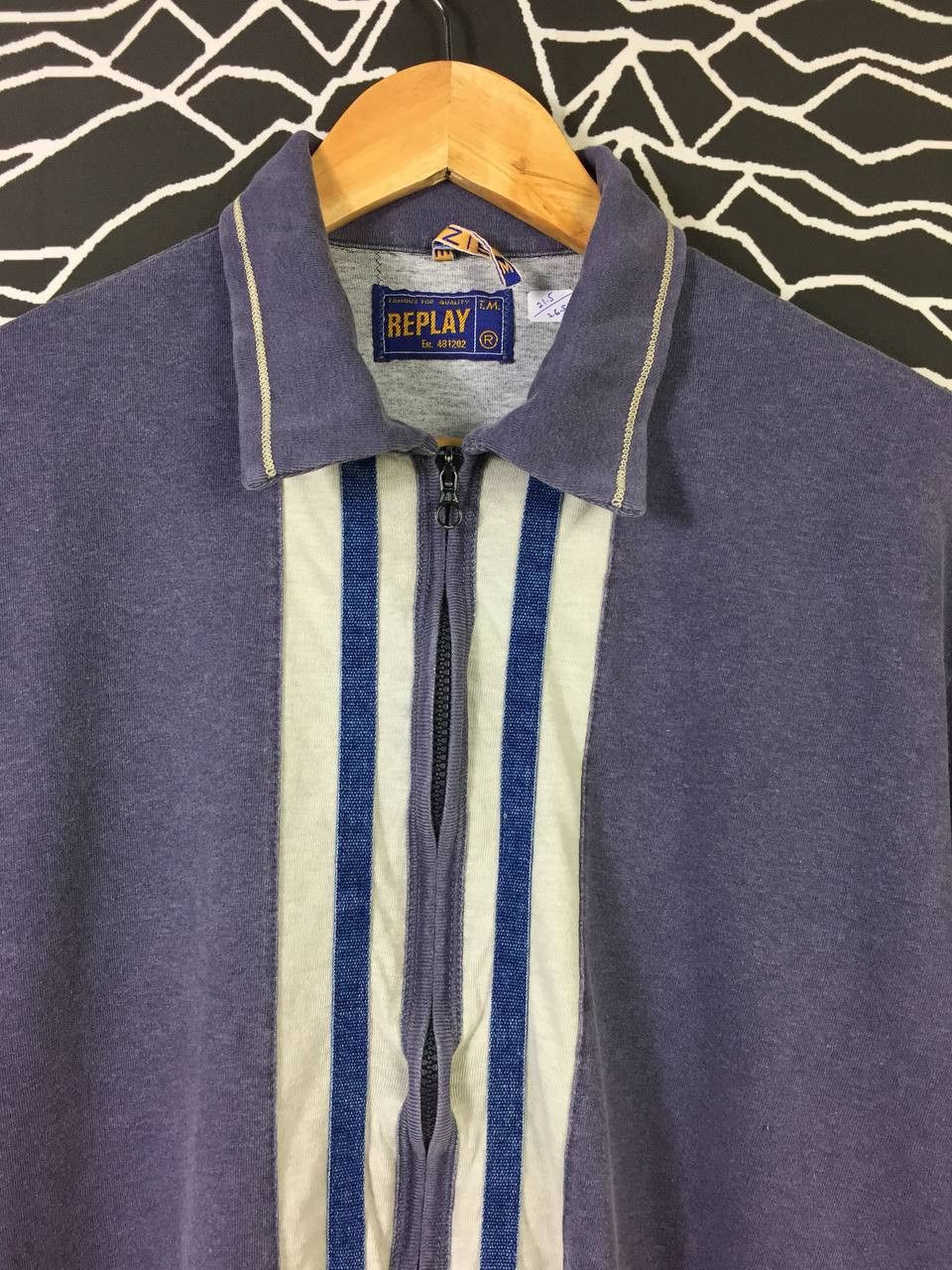 Replay Vtg 90s 00s Replay Jeans Italian Luxury Zipper Shirt Size US M / EU 48-50 / 2 - 3 Thumbnail
