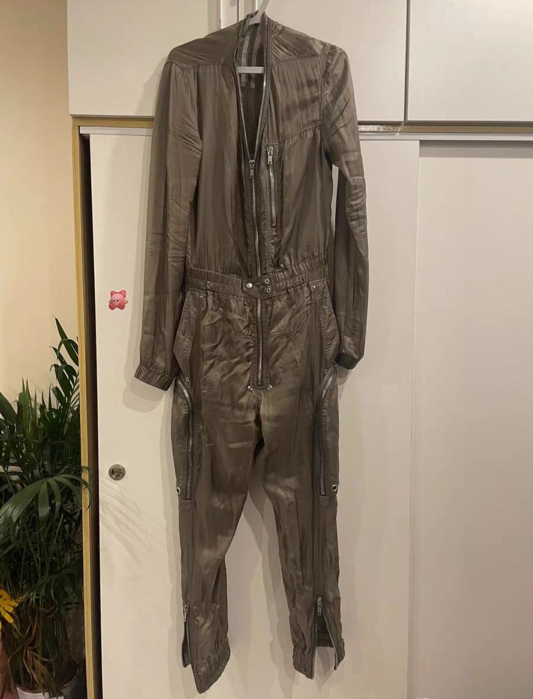 Rick Owens ro 22SS Fogachine Larry flightsuit / metal feel