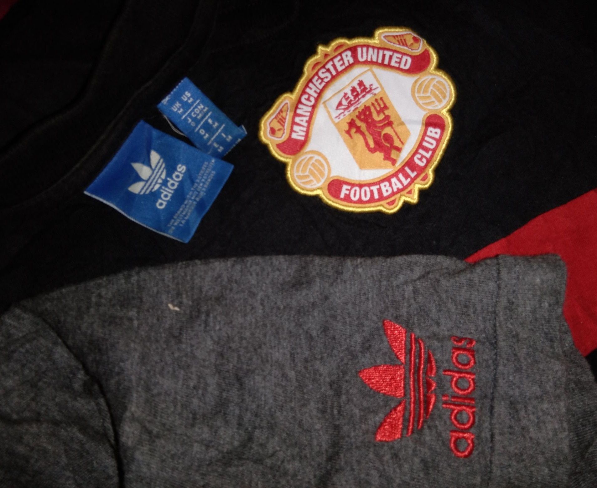 Adidas Retro 80s Manchester United tshirt MUFC football soccer Size US M / EU 48-50 / 2 - 4 Thumbnail
