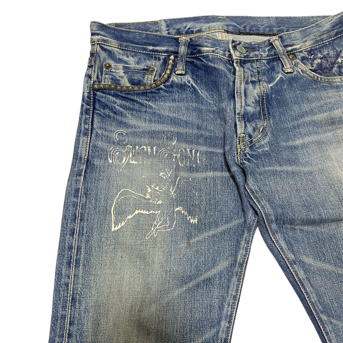 Hysteric Glamour Hysteric Glamour Led Zeppelin Studded Denim Size US 30 / EU 46 - 3 Thumbnail