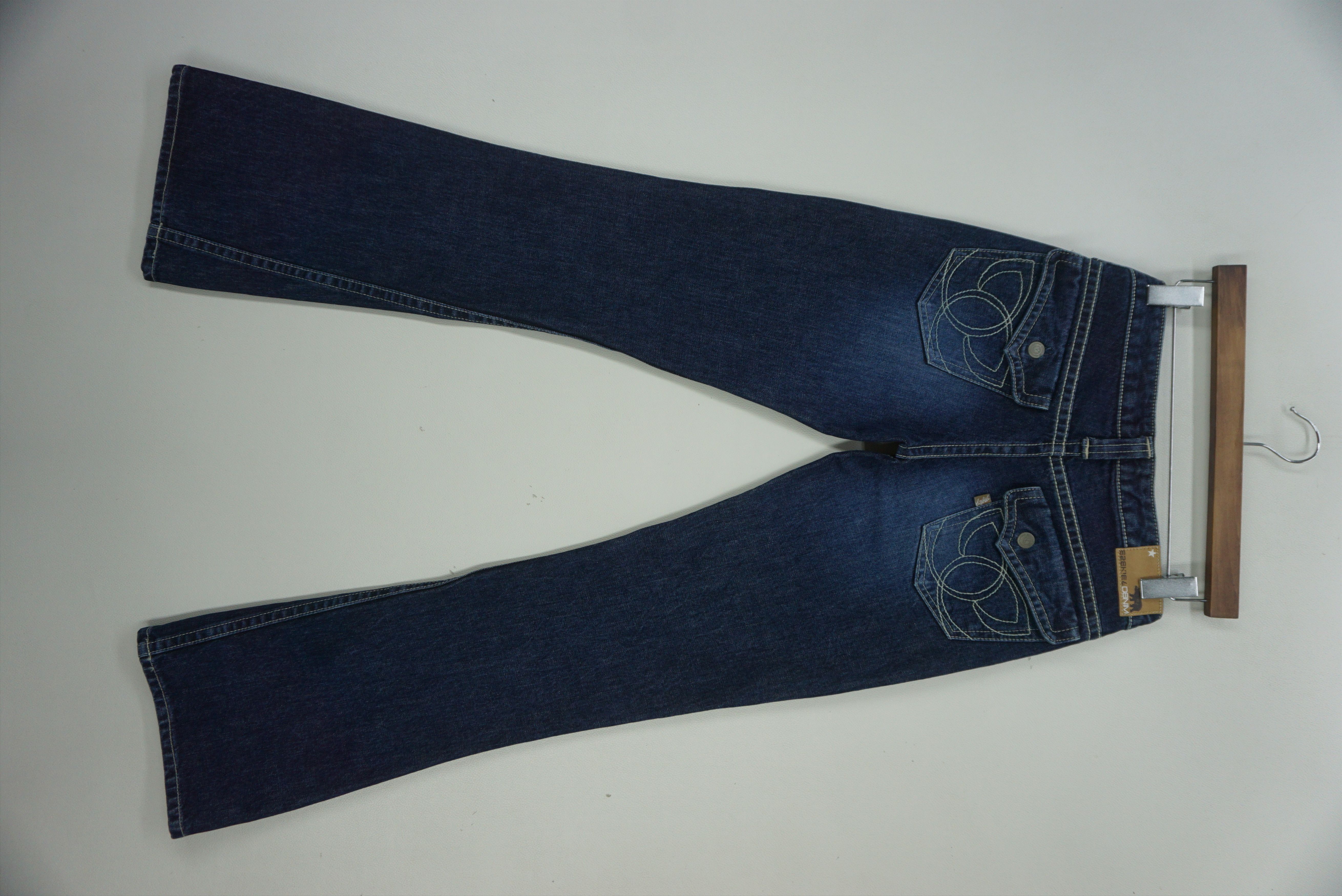image of Ezekiel x Rockers Bootcut Denim Hip Hop Skateboards Jeans Pants Made In Japan in Blue, Women's (Siz