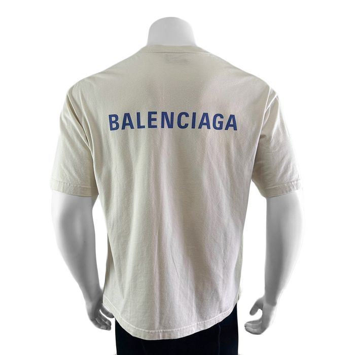 balenciaga back logo t shirt