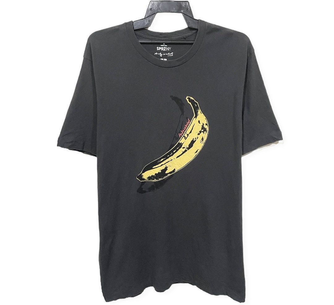Vintage Andy Warhol Pop Art Iconic Banana 🍌 Logo Tee