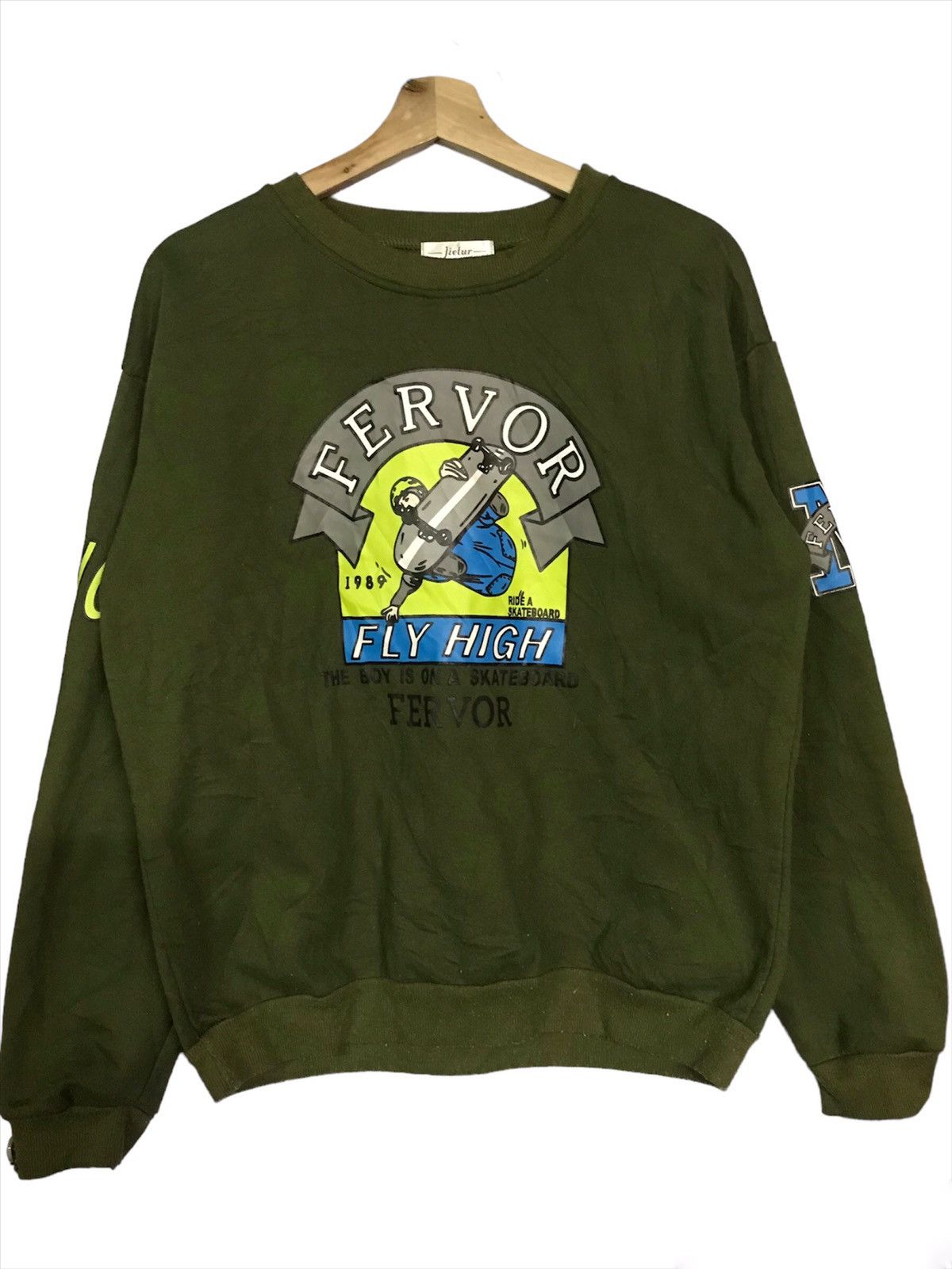 The Unbranded Brand Fervor Sky High Sweatshirt Crewneck Pullover Size US M / EU 48-50 / 2 - 1 Thumbnail