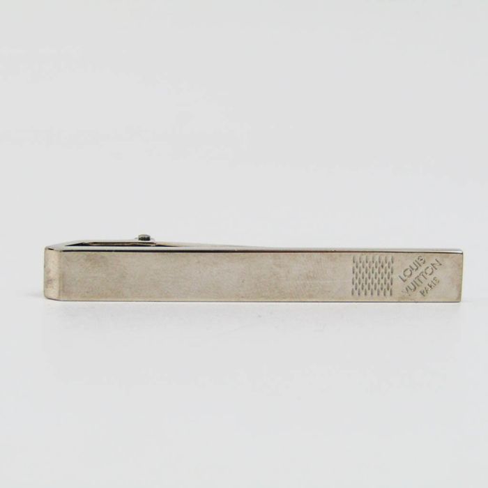 Louis Vuitton LOUIS VUITTON tie clip Damier M61028 silver color men's