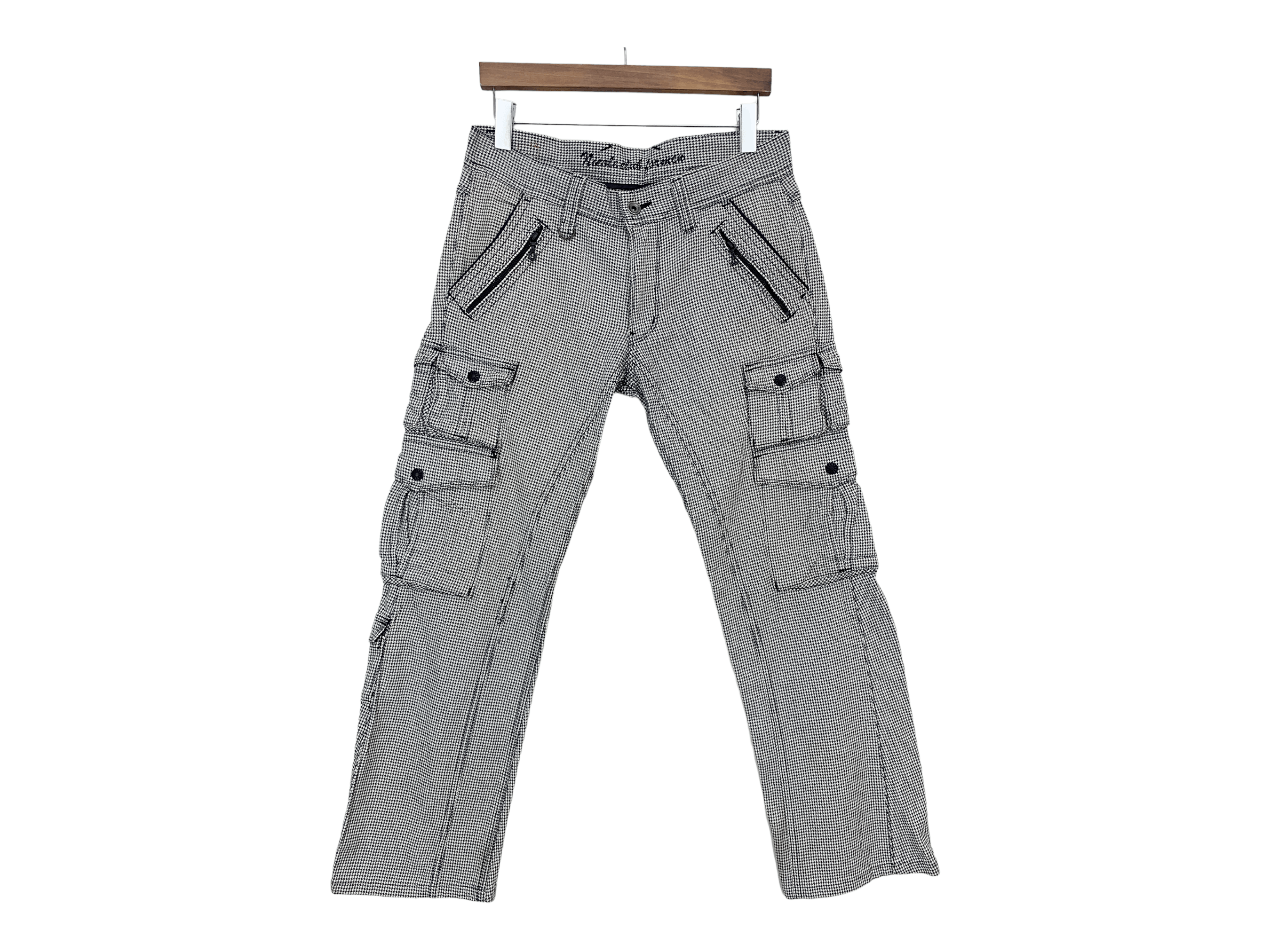 Japanese Brand Nicole Club For Men Herring Bone Bondage Tactical Pants Size US 32 / EU 48 - 1 Thumbnail