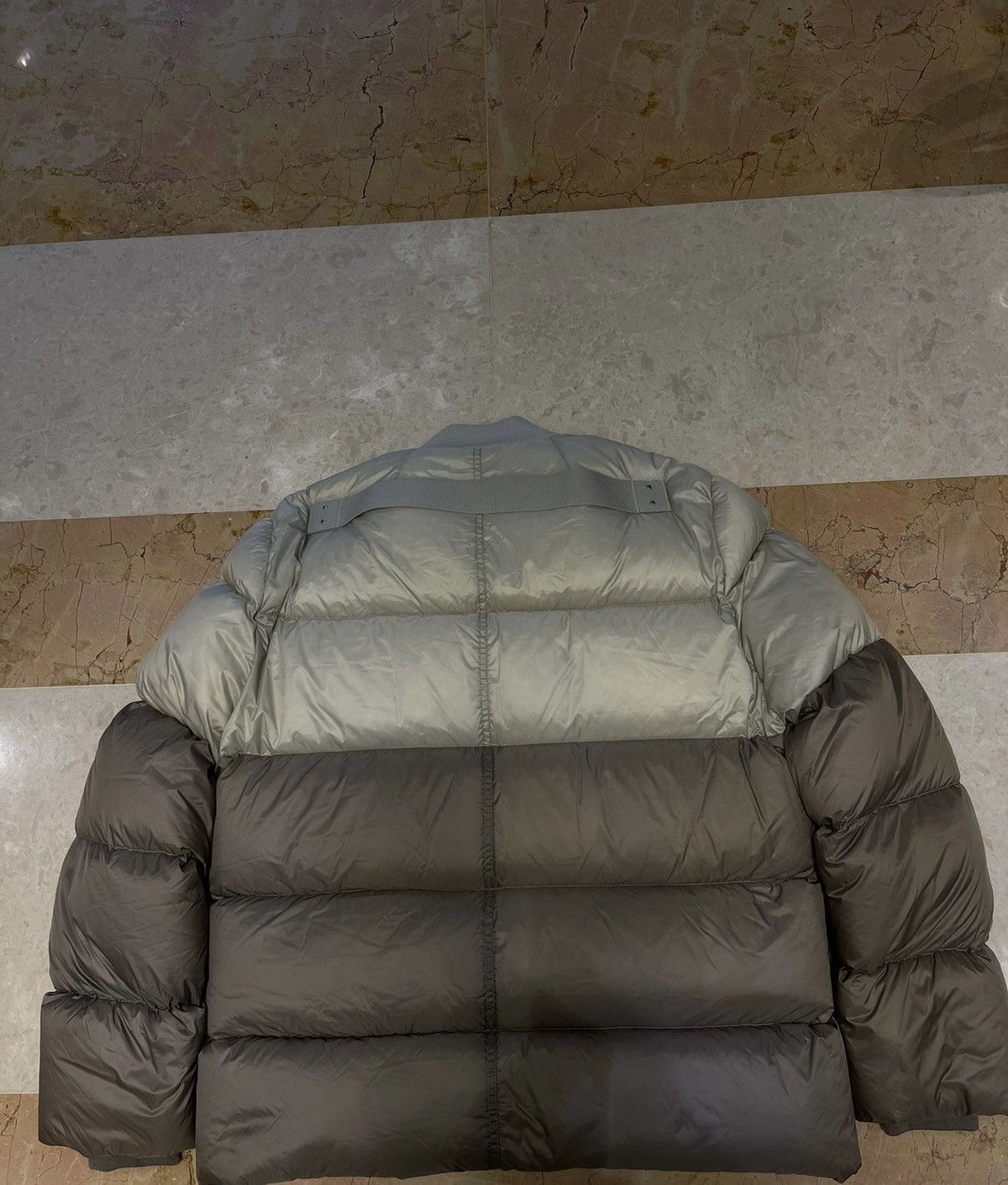 Rick Owens ro 21FW GETHSEMANE colorblocked down jacket