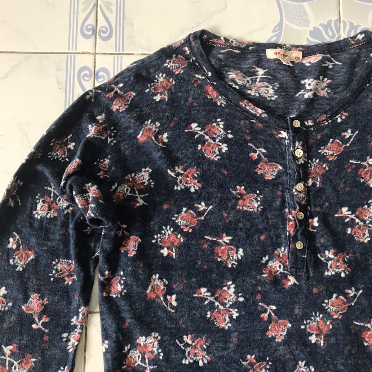 45rpm 45Rpm R Long Sleeve Tee Flowers Printed Size US S / EU 44-46 / 1 - 6 Thumbnail