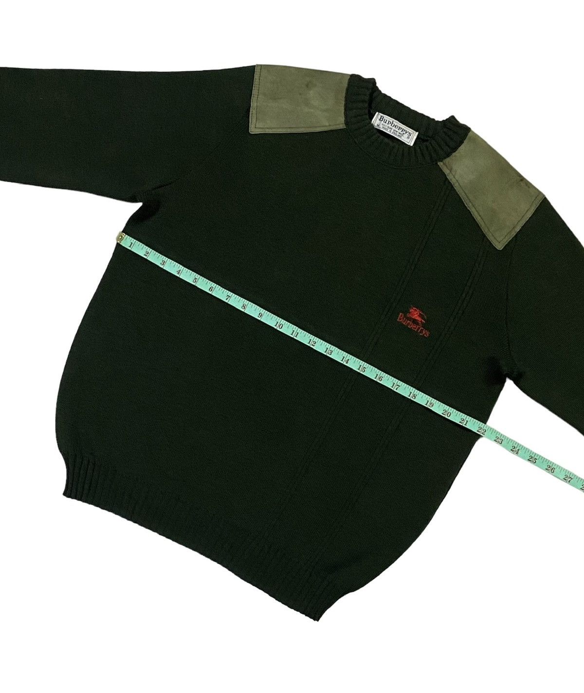 Burberry Vintage Burberry Elbow Patch Crew Knit Sweater Size US M / EU 48-50 / 2 - 4 Thumbnail