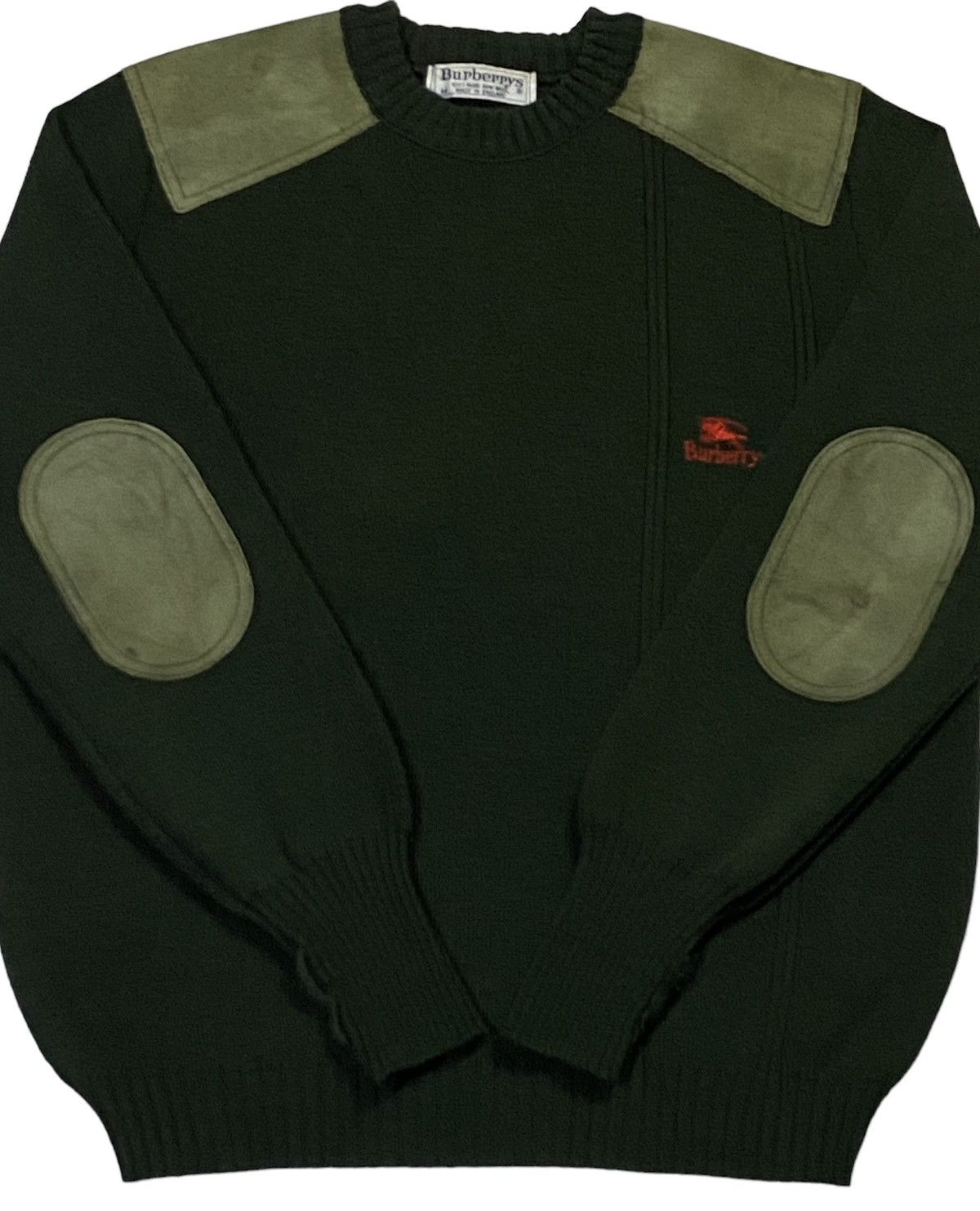 Burberry Vintage Burberry Elbow Patch Crew Knit Sweater Size US M / EU 48-50 / 2 - 19 Thumbnail