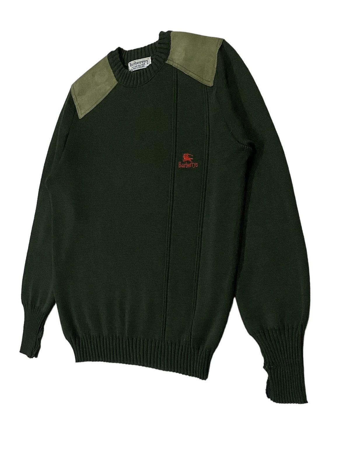 Burberry Vintage Burberry Elbow Patch Crew Knit Sweater Size US M / EU 48-50 / 2 - 13 Thumbnail